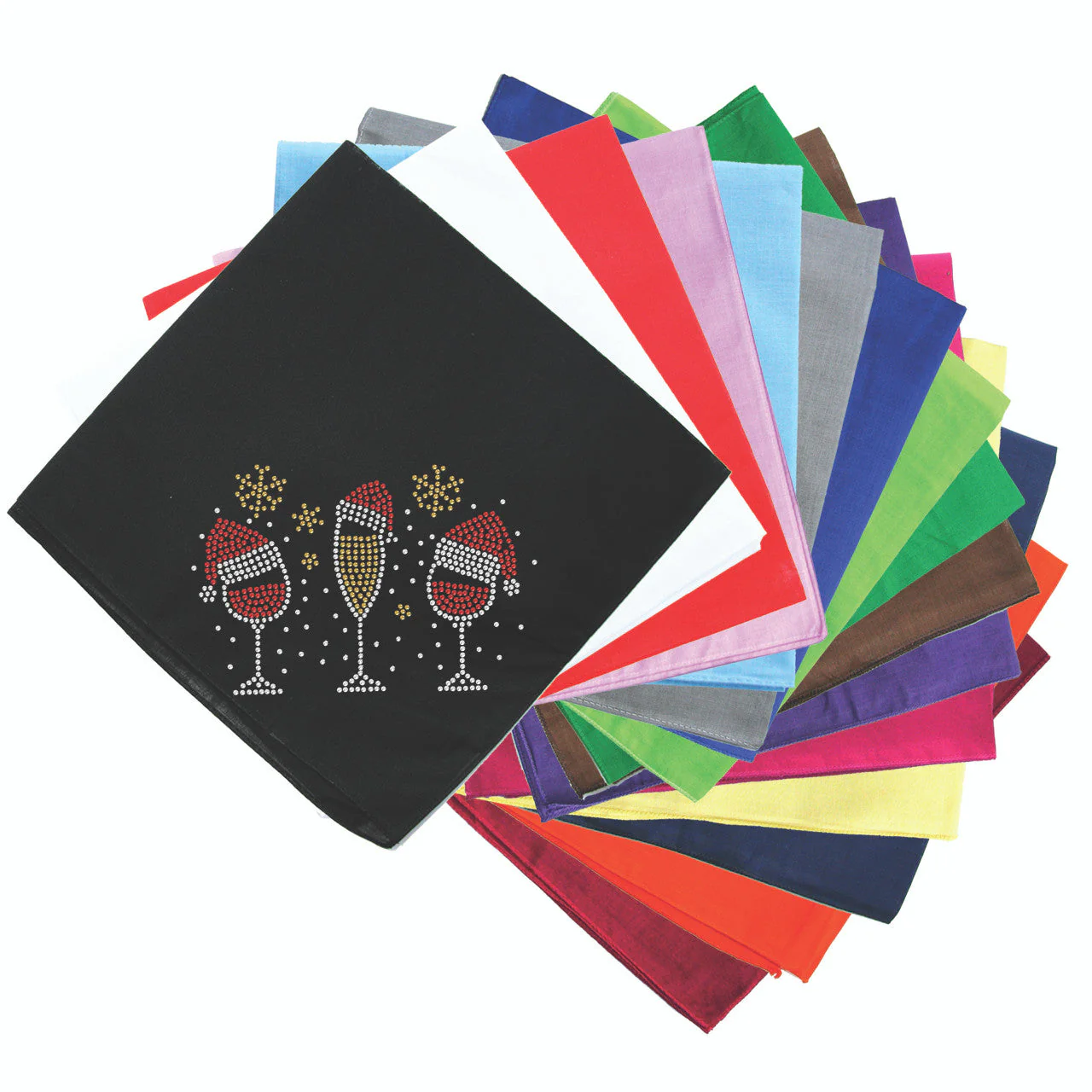 Christmas Wine Glasses - Bandana