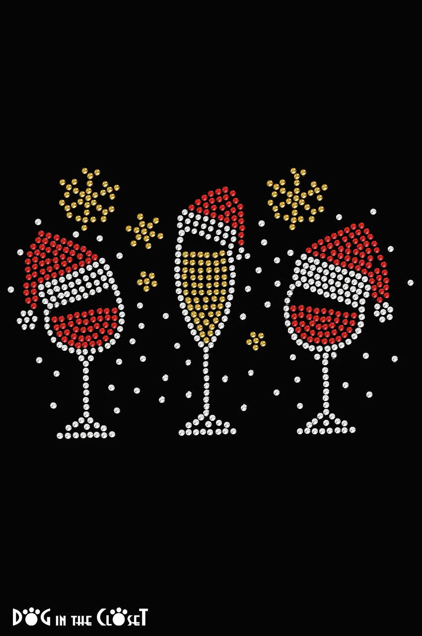 Christmas Wine Glasses - Bandana - Image 2