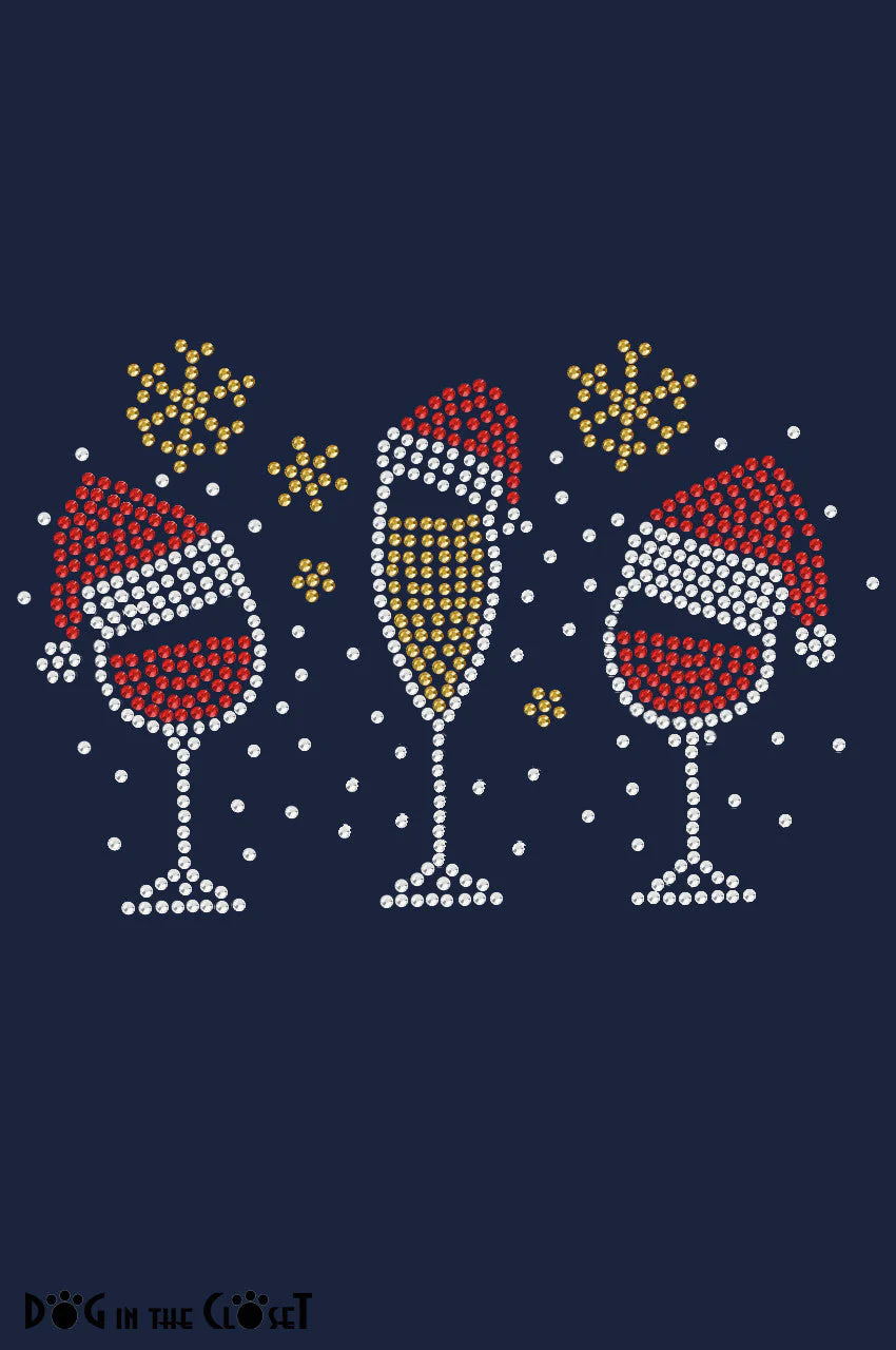 Christmas Wine Glasses - Women's Tee - Image 6