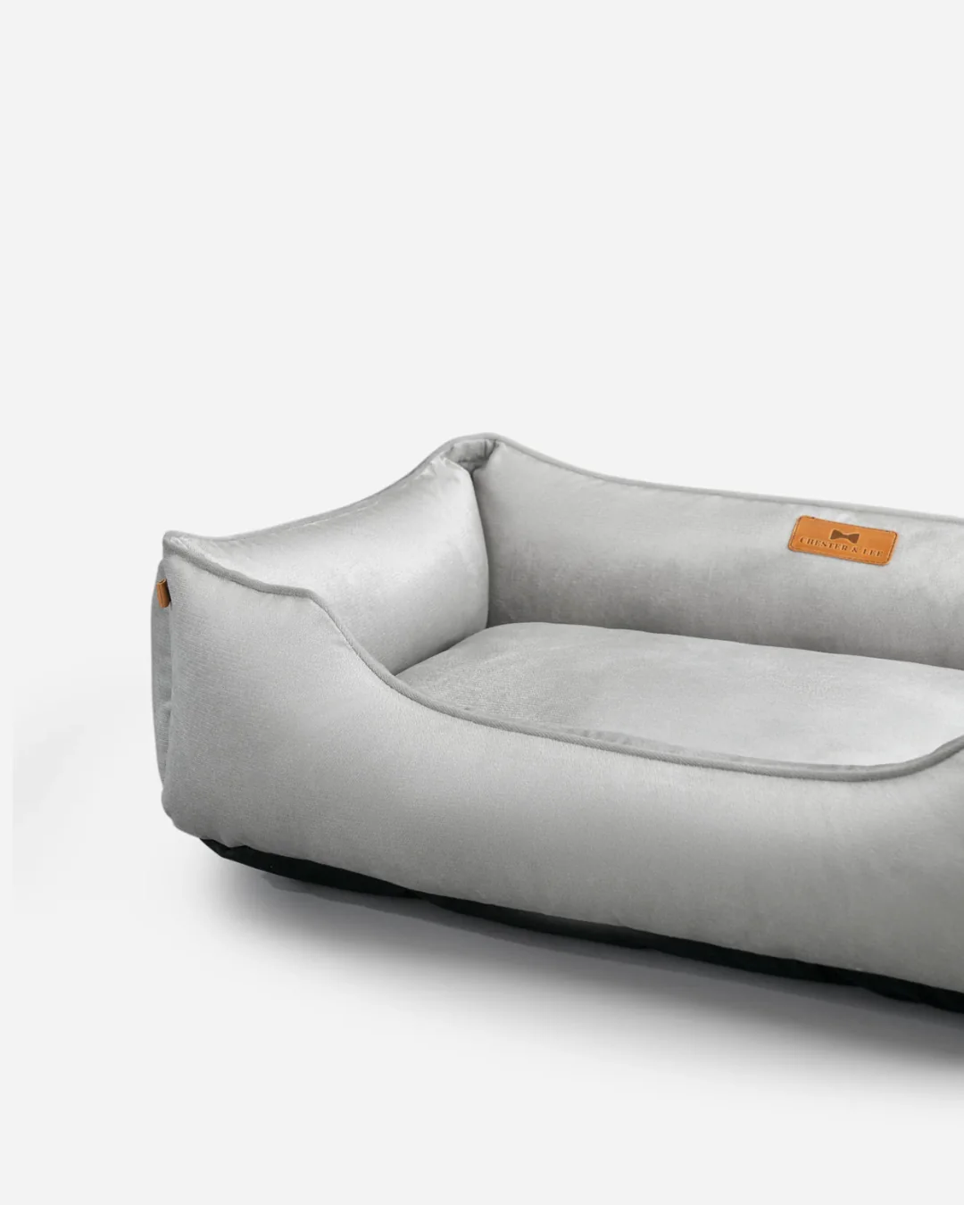 Classic Velvet Sleeper Dog Bed Gray - Image 3