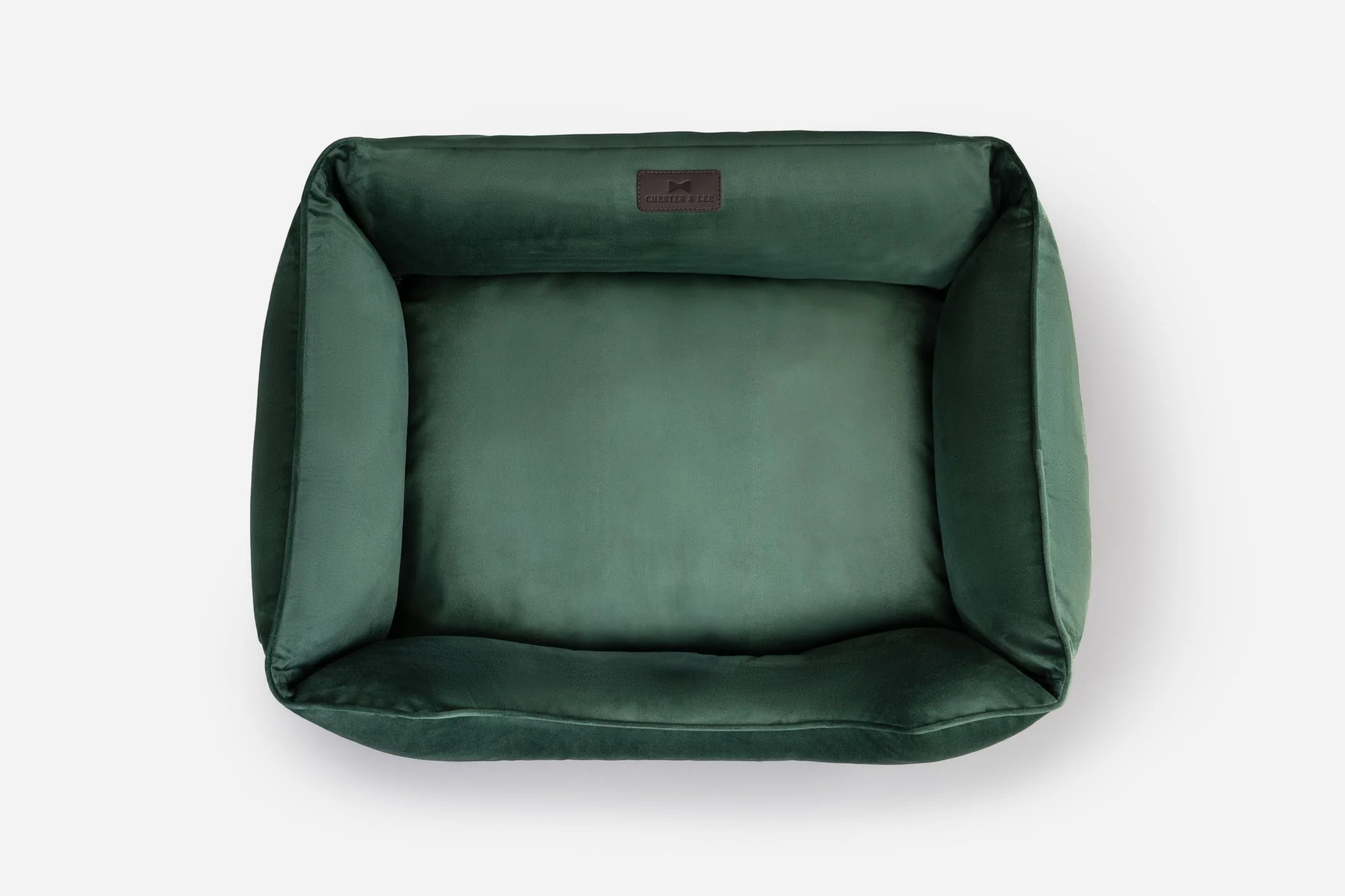 Classic Velvet Sleeper Dog Bed Green - Image 5