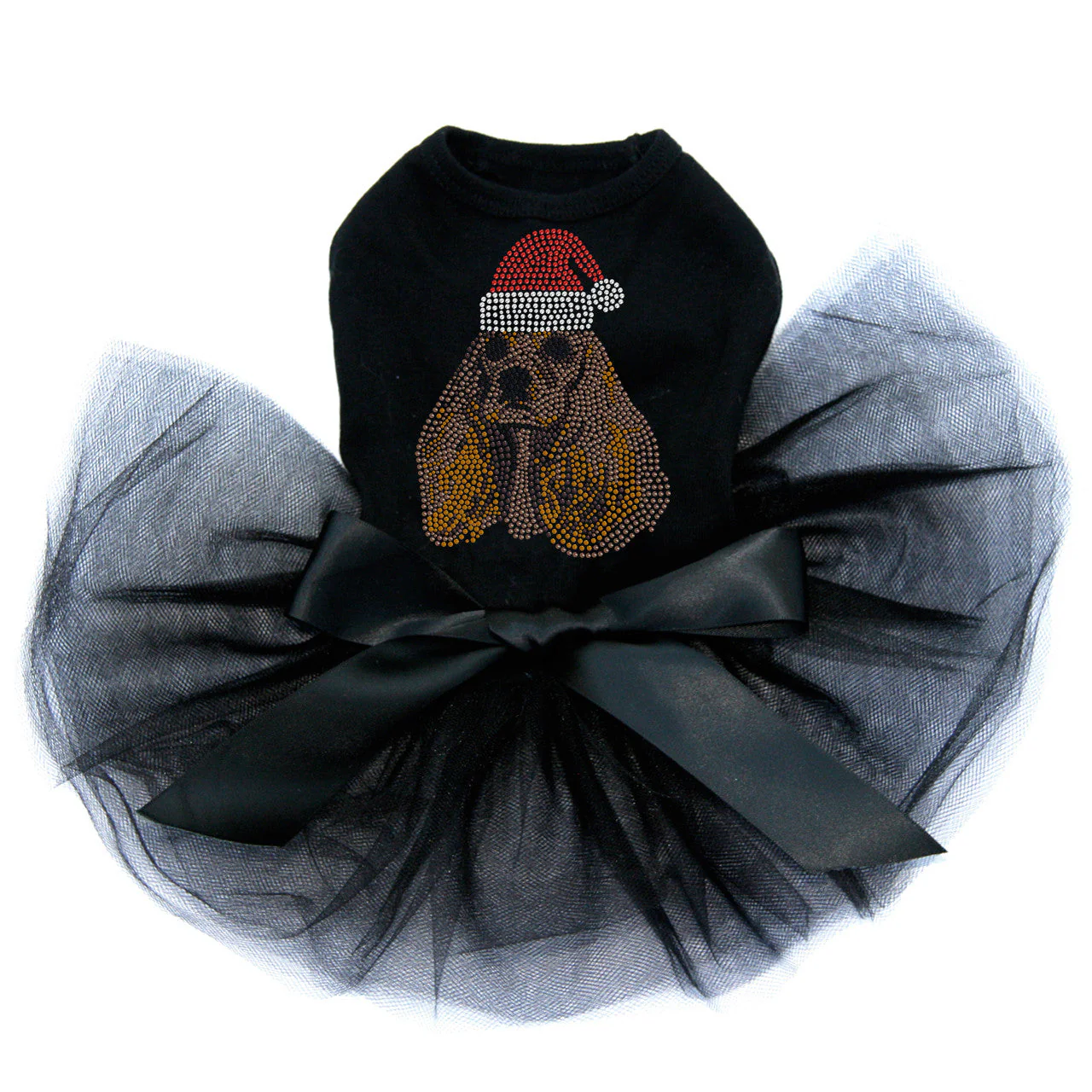 Cocker Spaniel with Santa Hat - Custom Tutu - Image 2