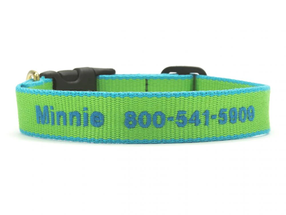 Up Country Color Market - Narrow Cast Brass Dog Collar - Image 2