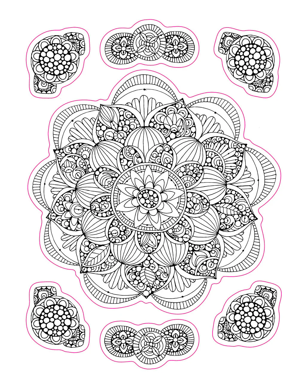 Color Your Own Stickers Mandalas - Image 6