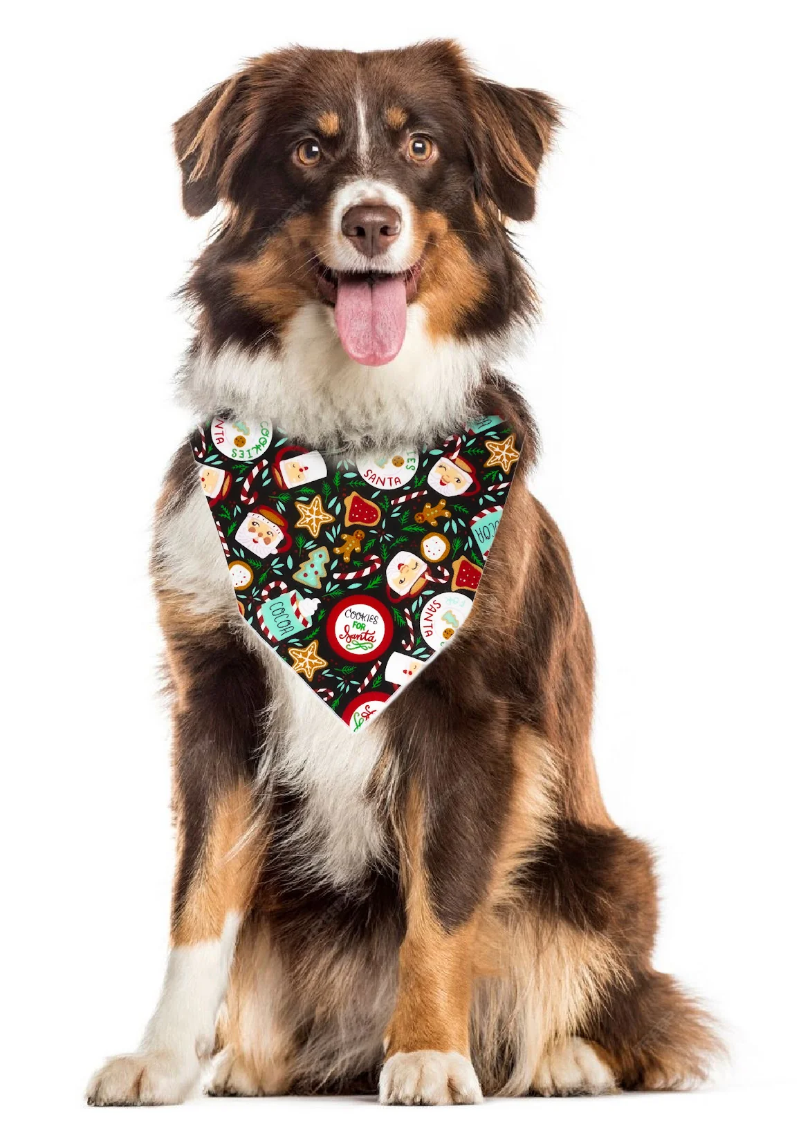 Cookies for Santa Pet Bandana - Image 2