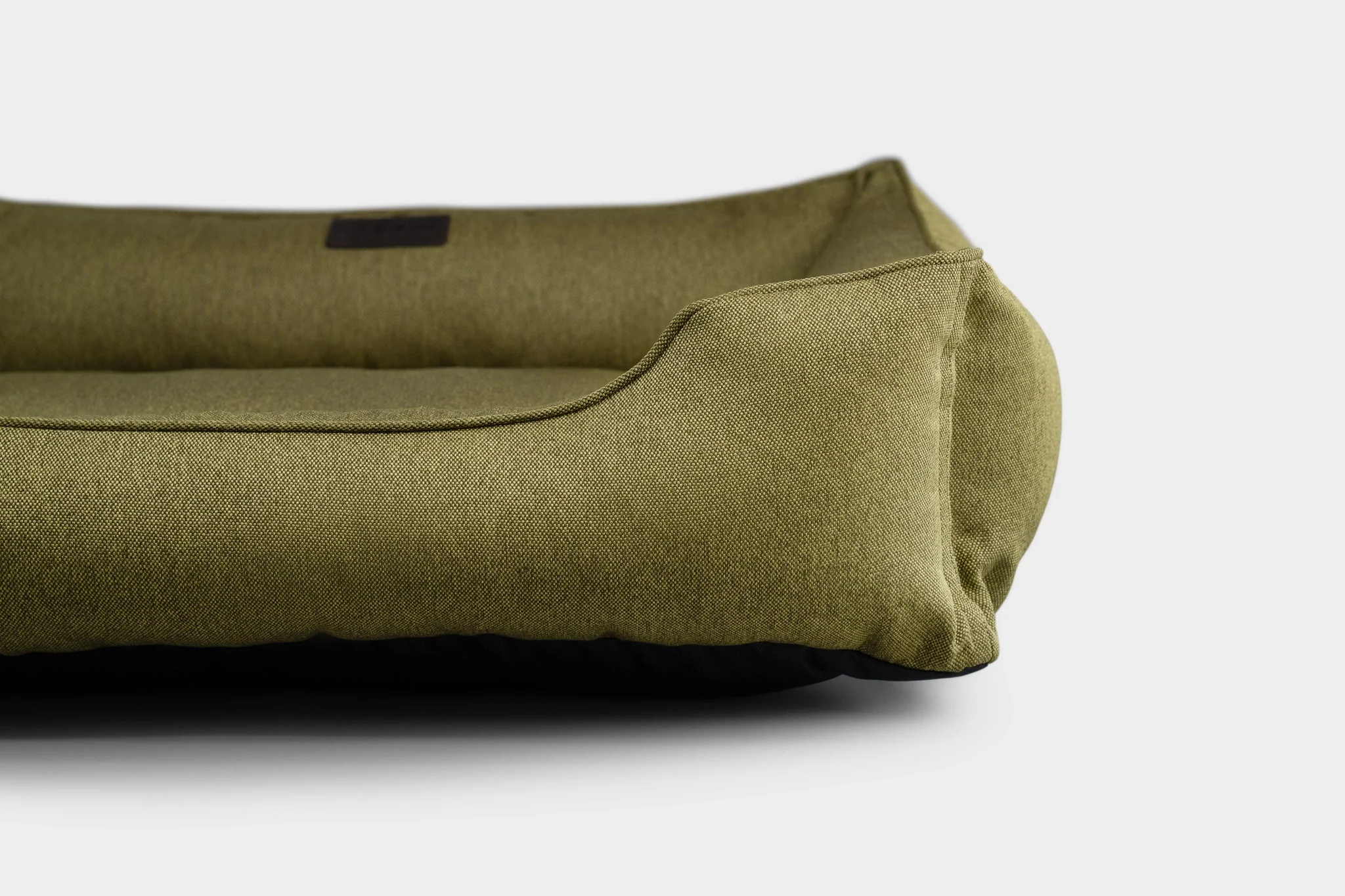Cotton Sleeper Dog Bed Olive - Image 7