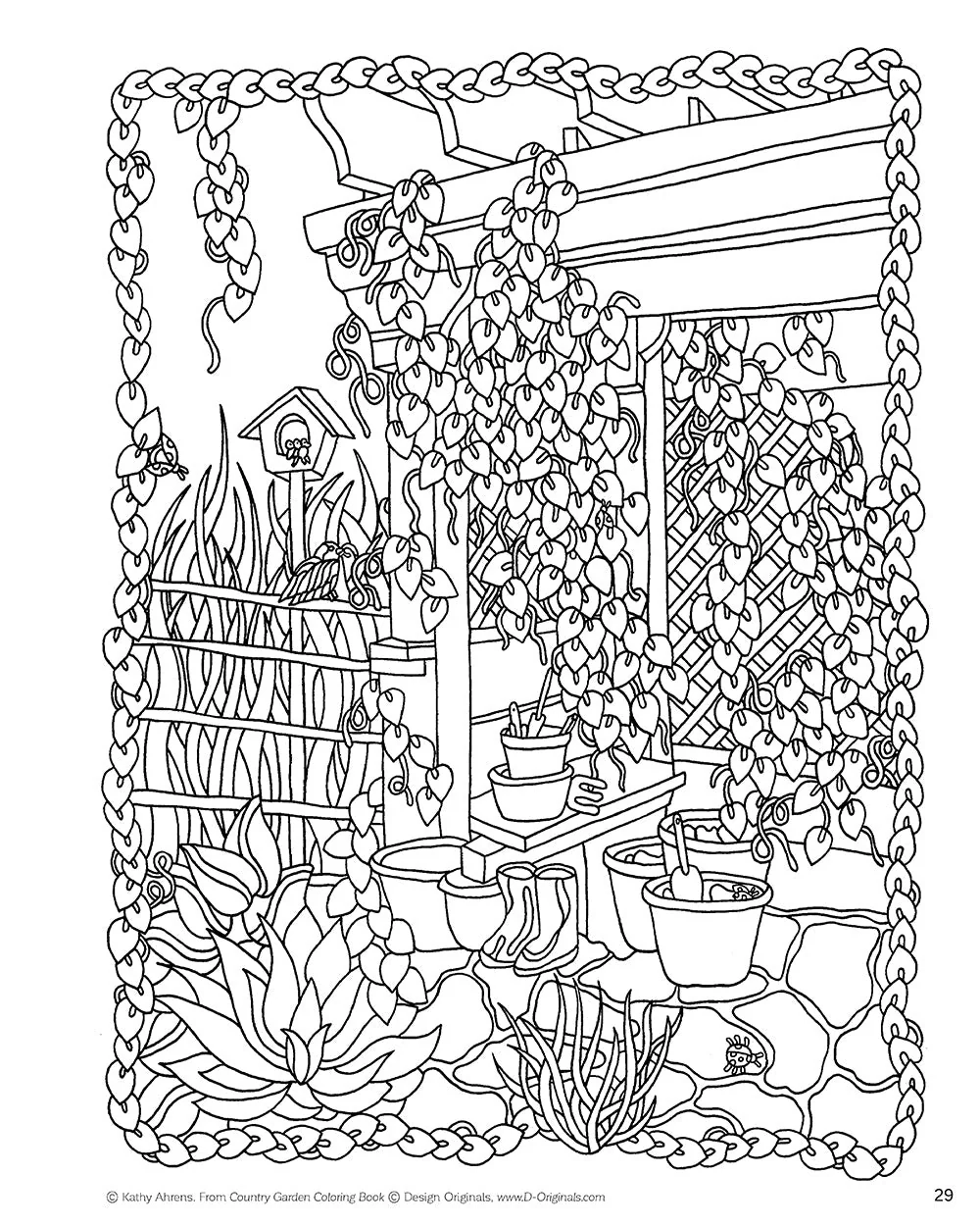 Country Garden Coloring Book - Image 3