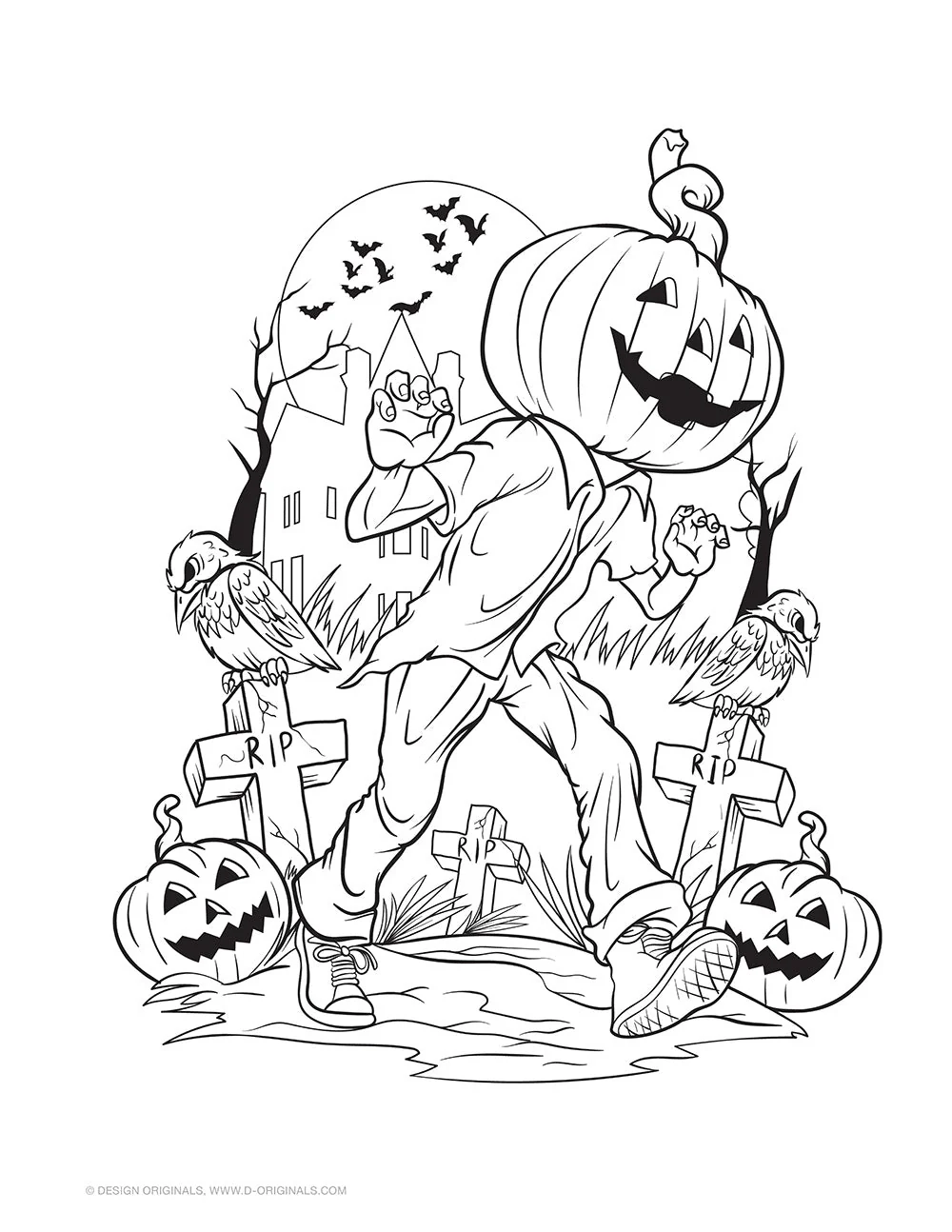 Creepy Things That Go Bump in the Night Coloring Book - Image 3