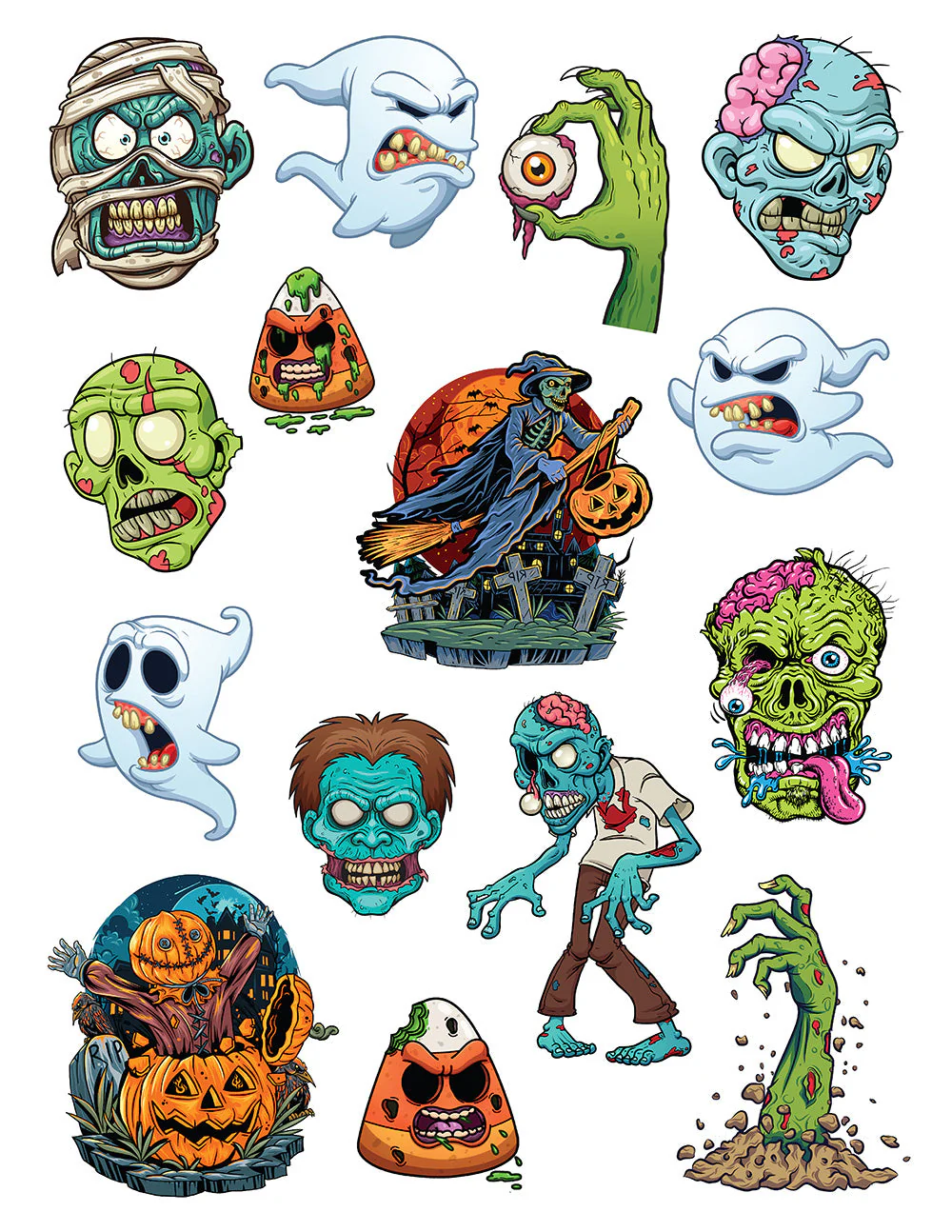 Creepy Things That Go Bump in the Night Coloring Book - Image 4