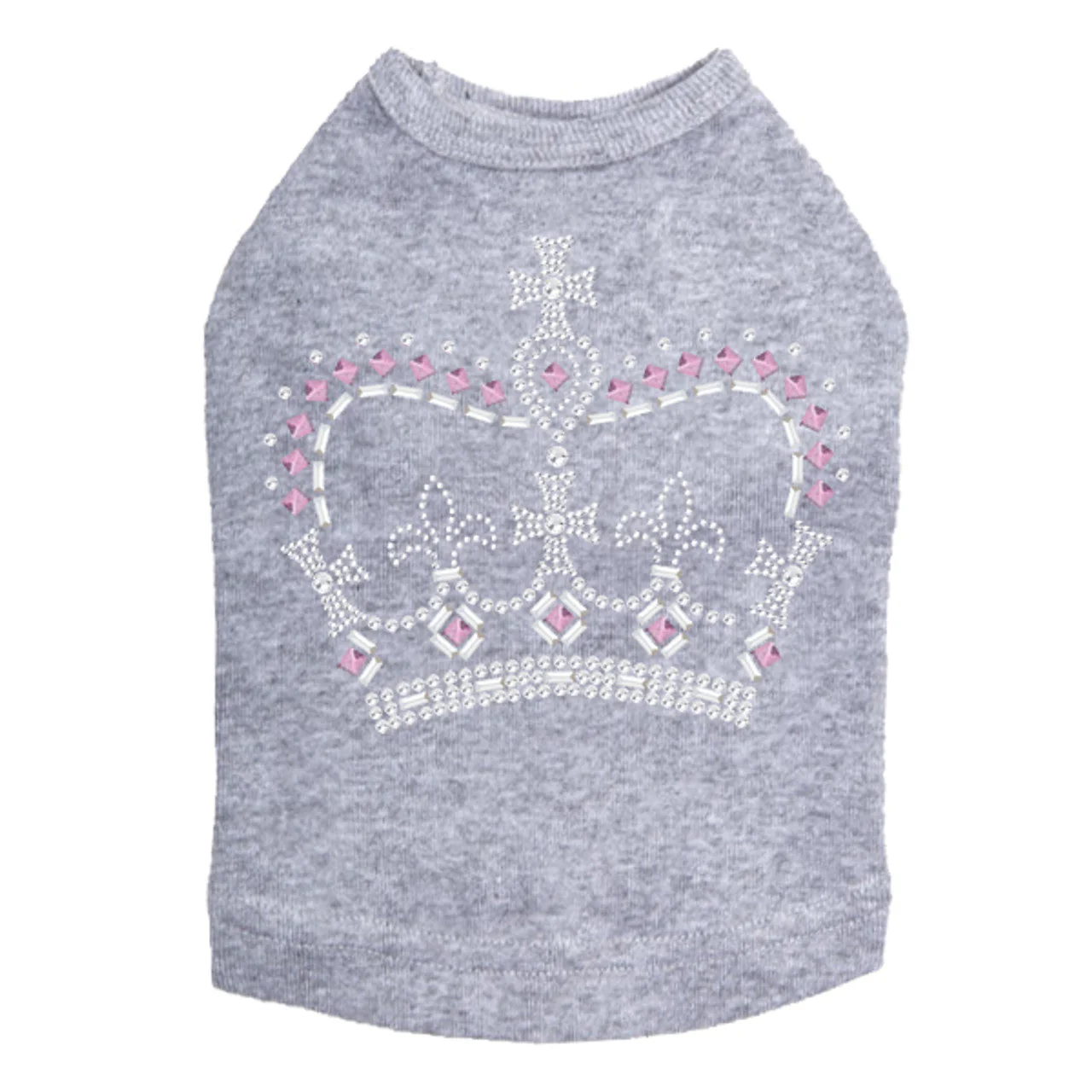Crown 15 (Clear, Silver, & Pink) - Dog Tank - Image 12