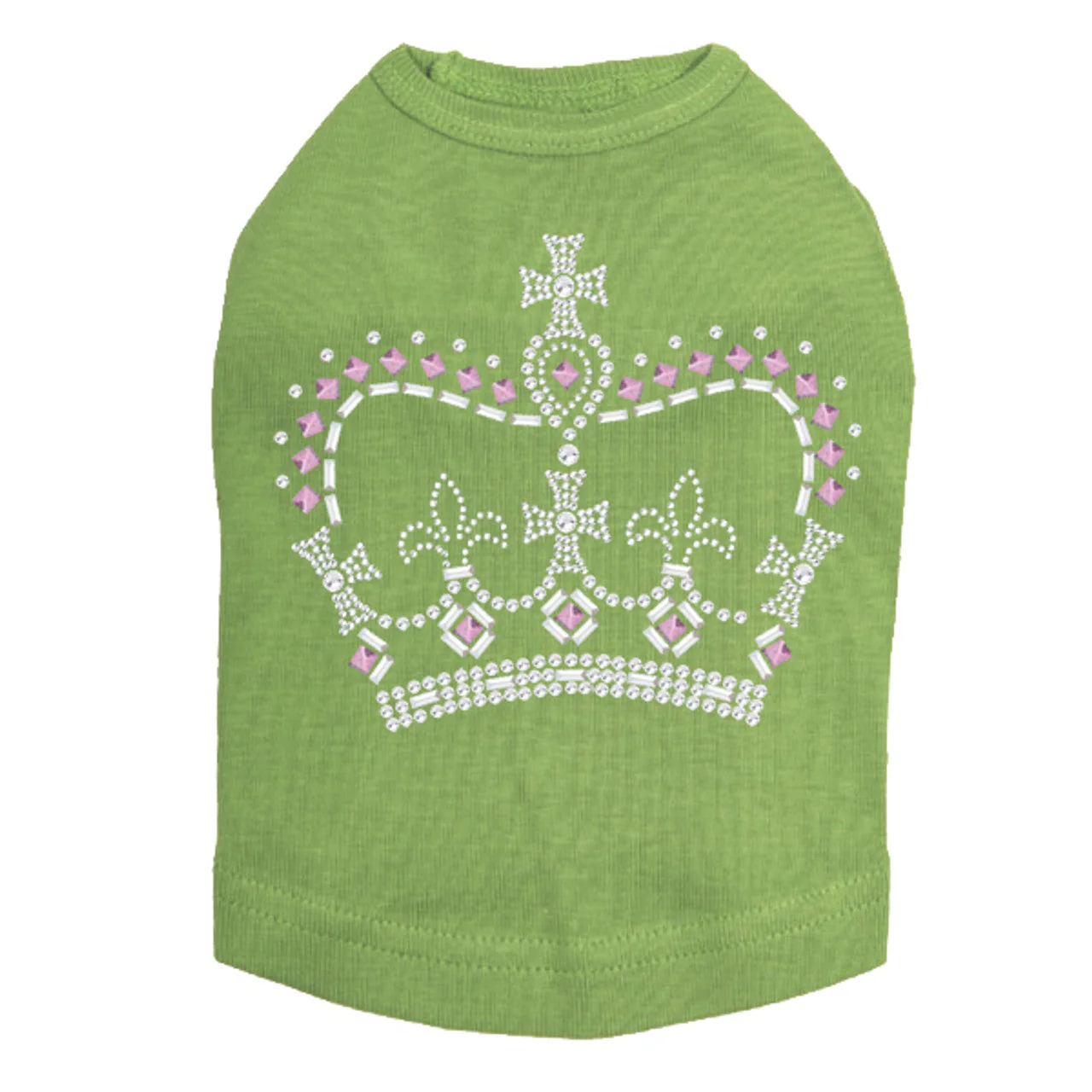 Crown 15 (Clear, Silver, & Pink) - Dog Tank - Image 14