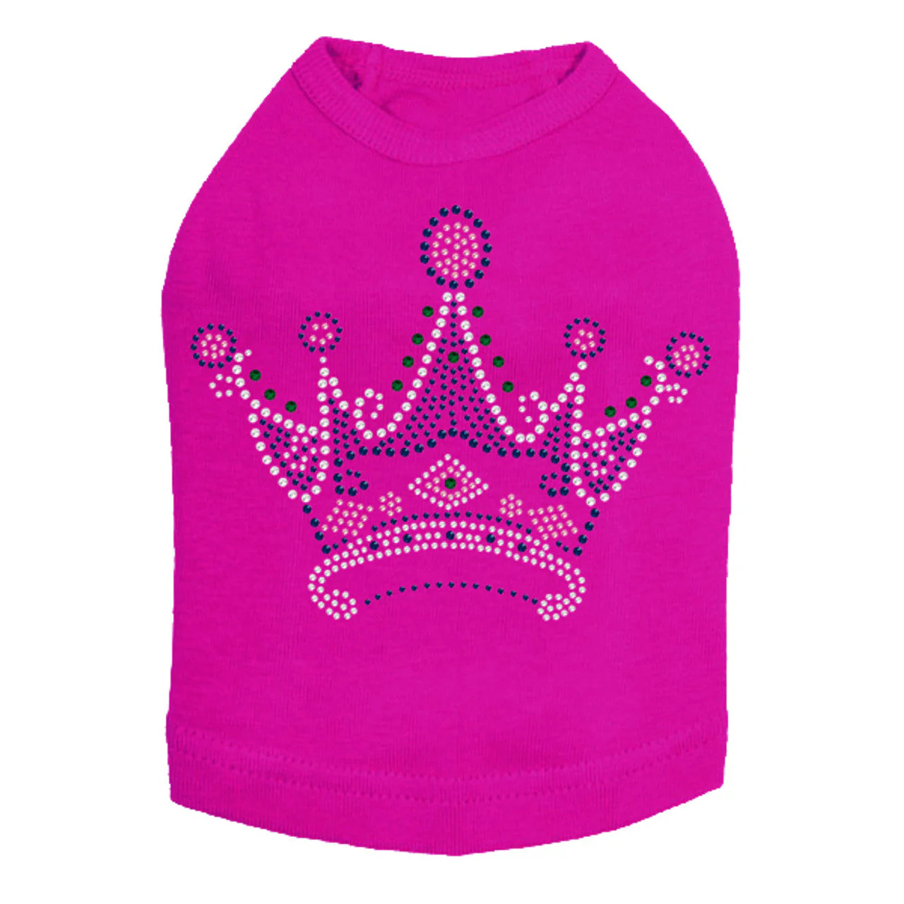 Crown 16 (Clear, Blue, Green, & Pink) - Dog Tank - Image 13