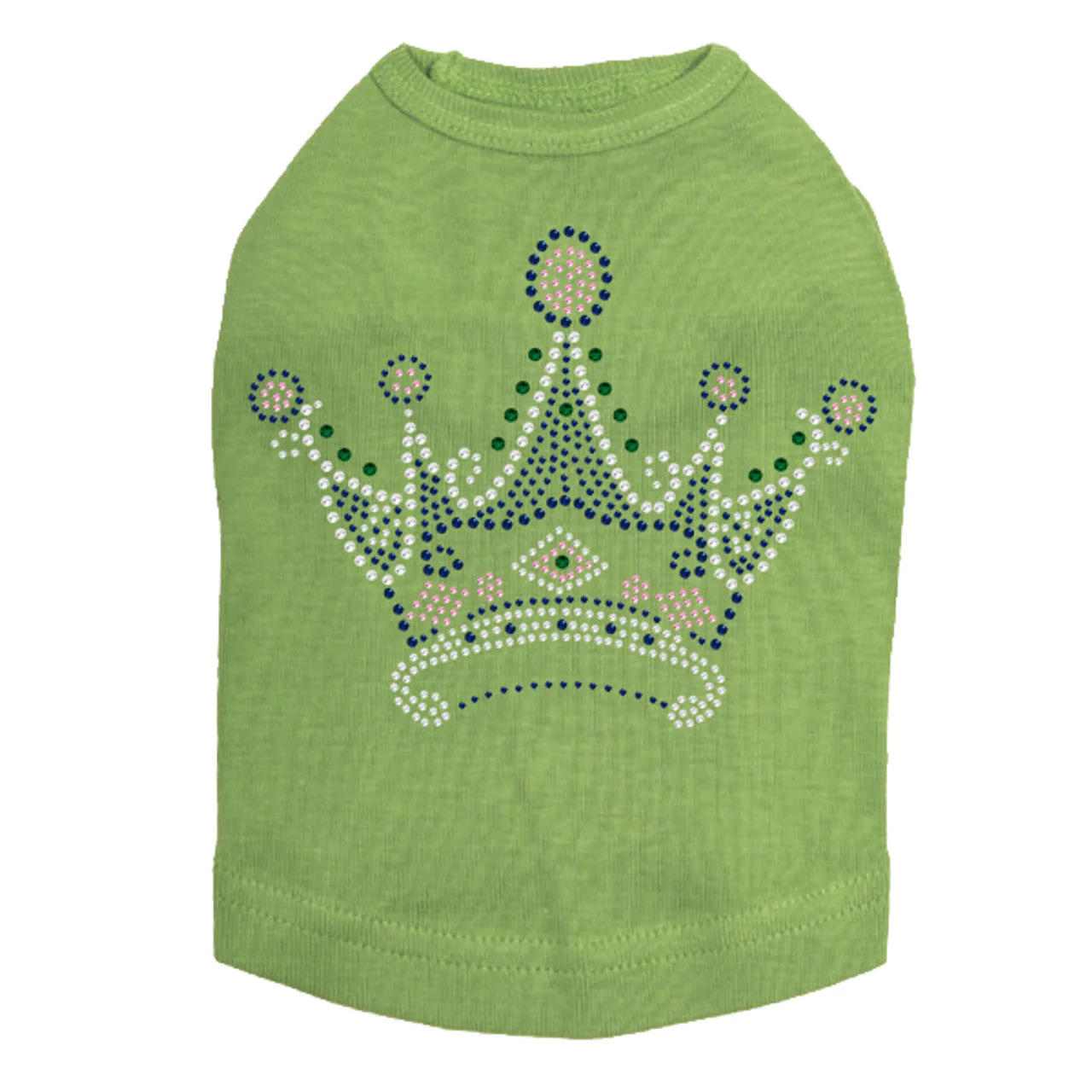 Crown 16 (Clear, Blue, Green, & Pink) - Dog Tank - Image 14