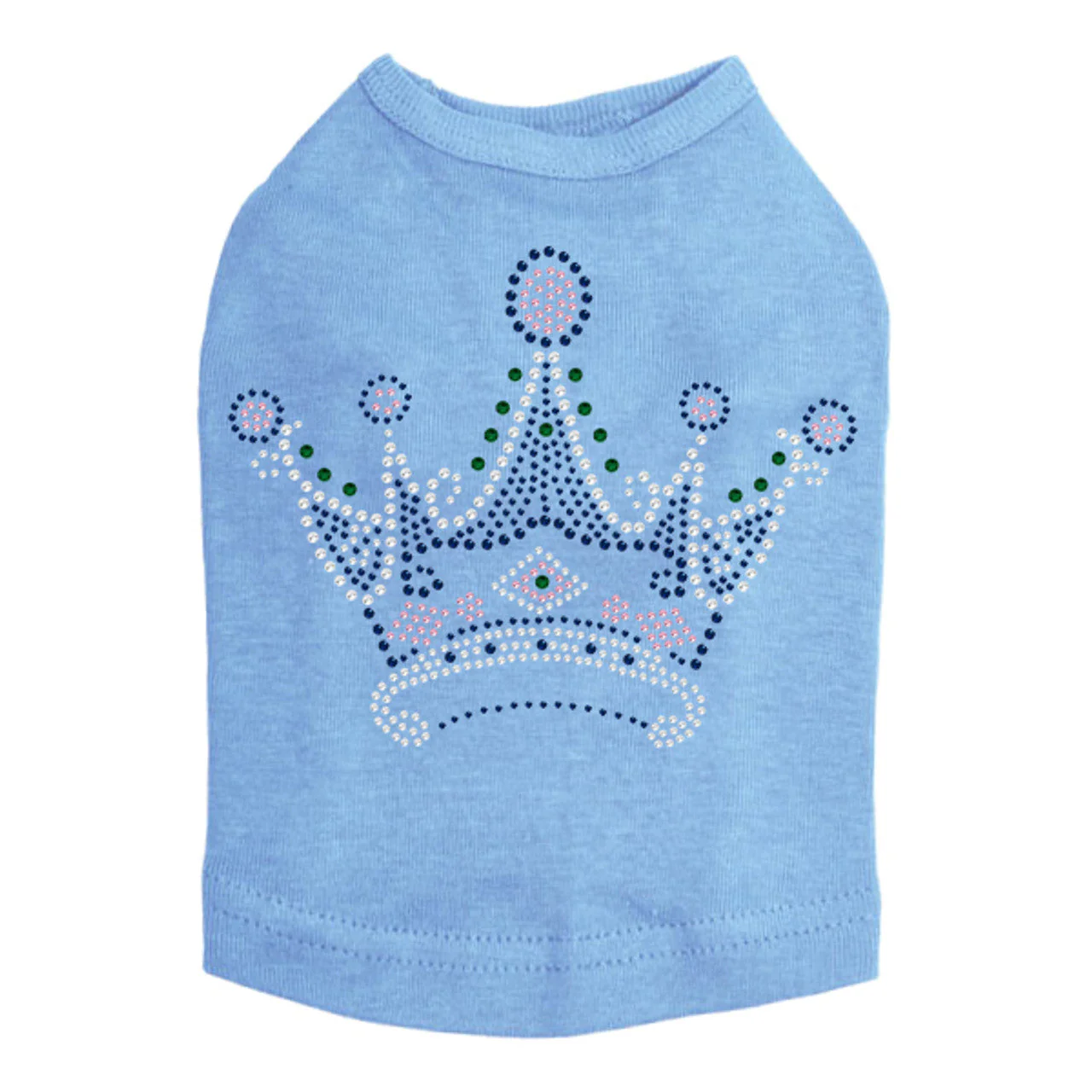 Crown 16 (Clear, Blue, Green, & Pink) - Dog Tank - Image 9