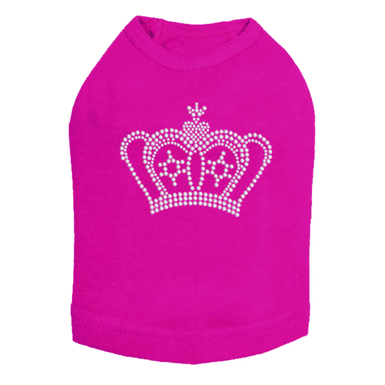 Crown  9 (Silver Rhinestuds) - Dog Tank - Image 13