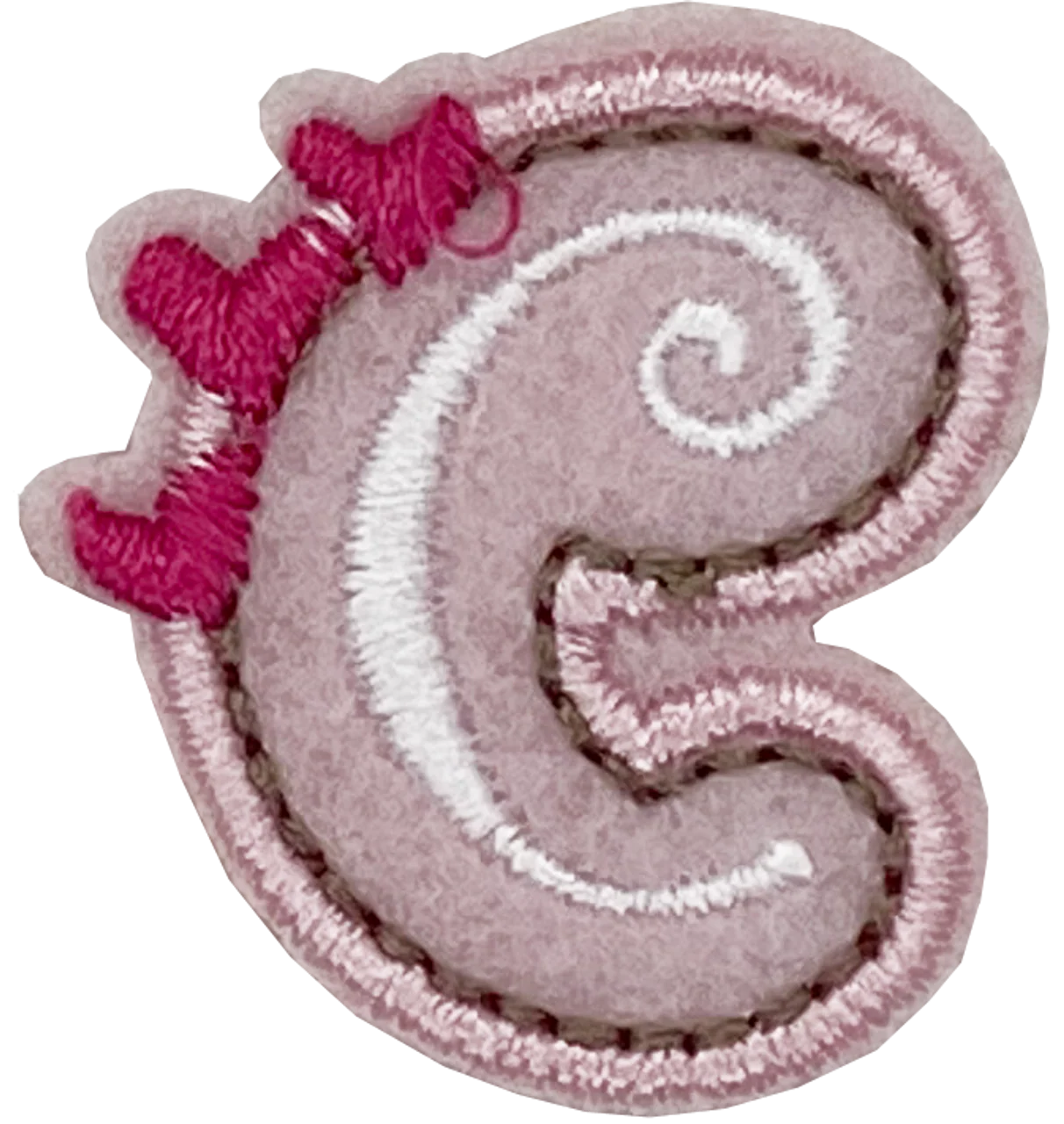 Curly Pink C - Patch