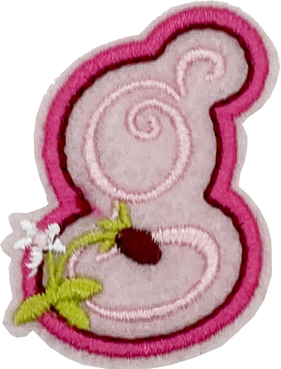 Curly Pink G - Patch