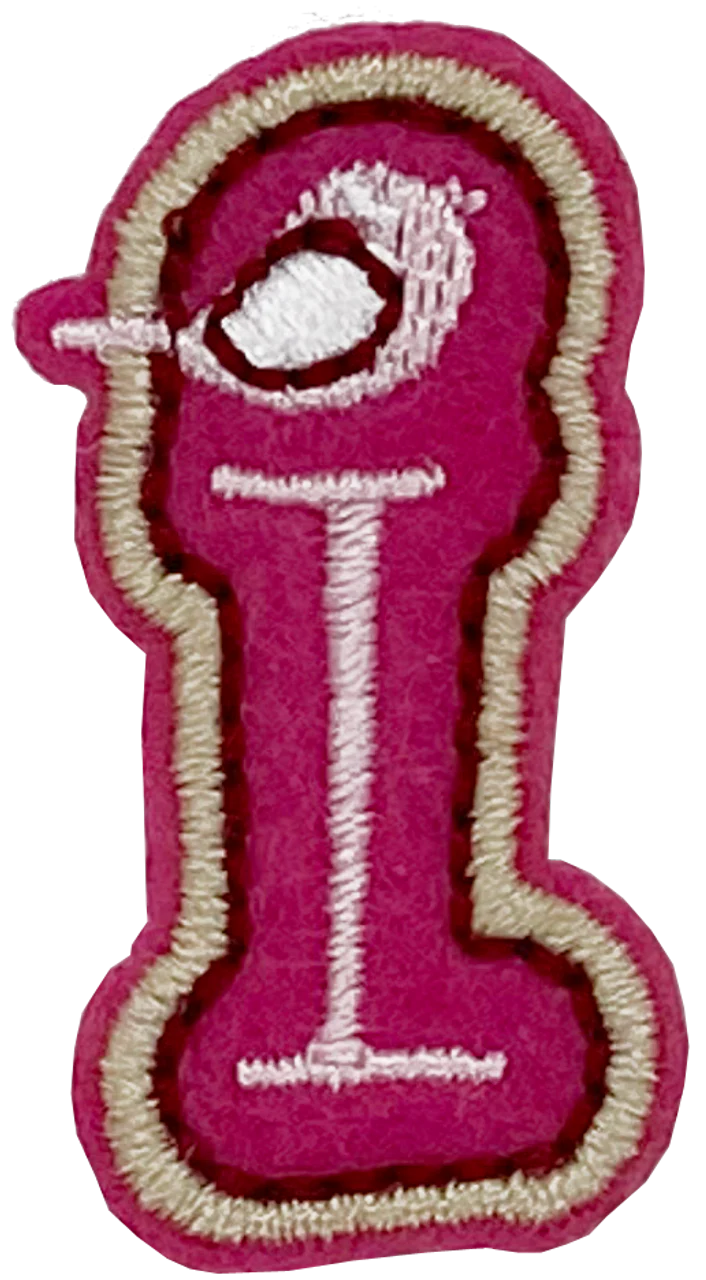 Curly Pink I - Patch