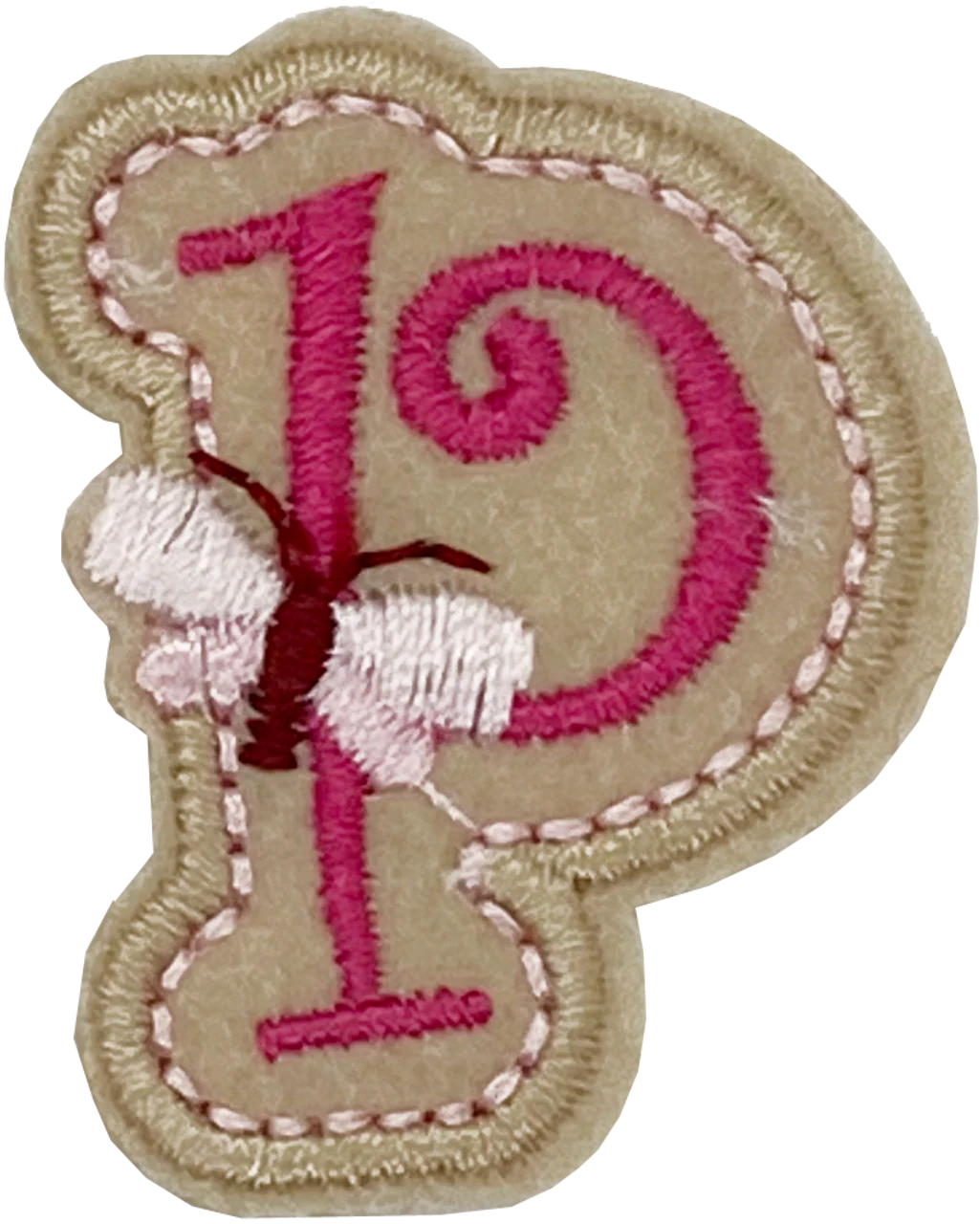 Curly Pink P- Patch