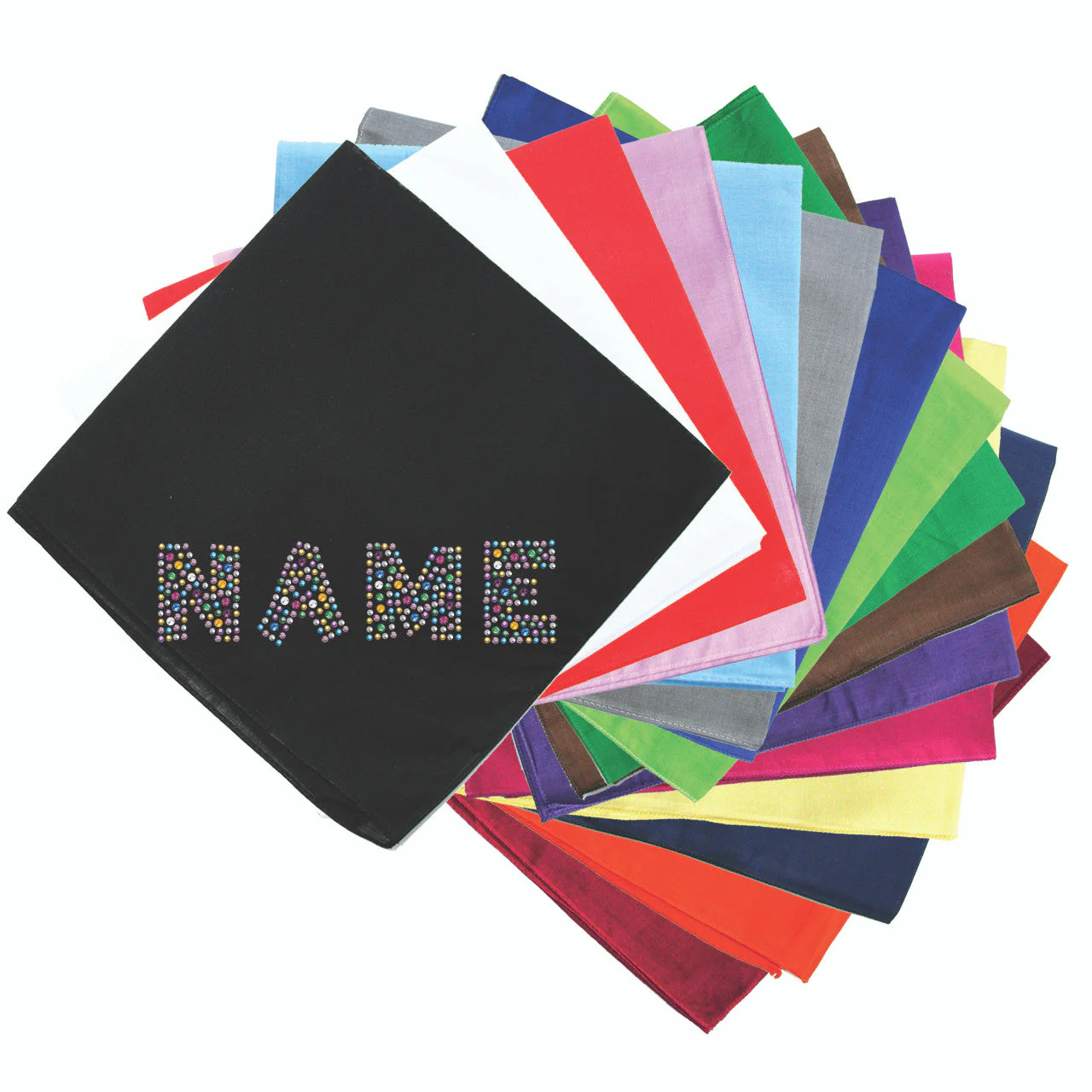 Custom Name - Multicolor - Bandanna - Image 2