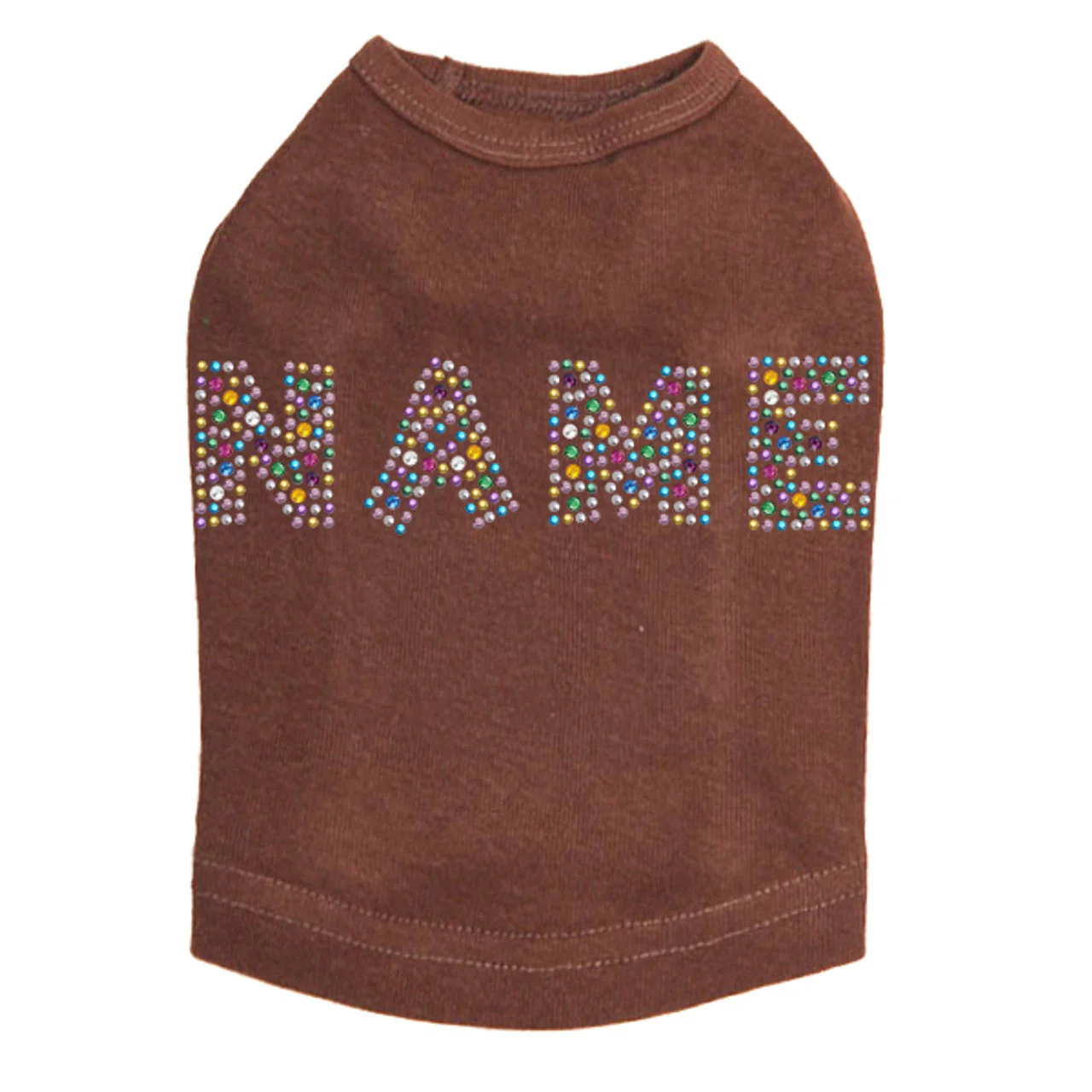 Custom Name - Multicolor - Dog Tank - Image 10