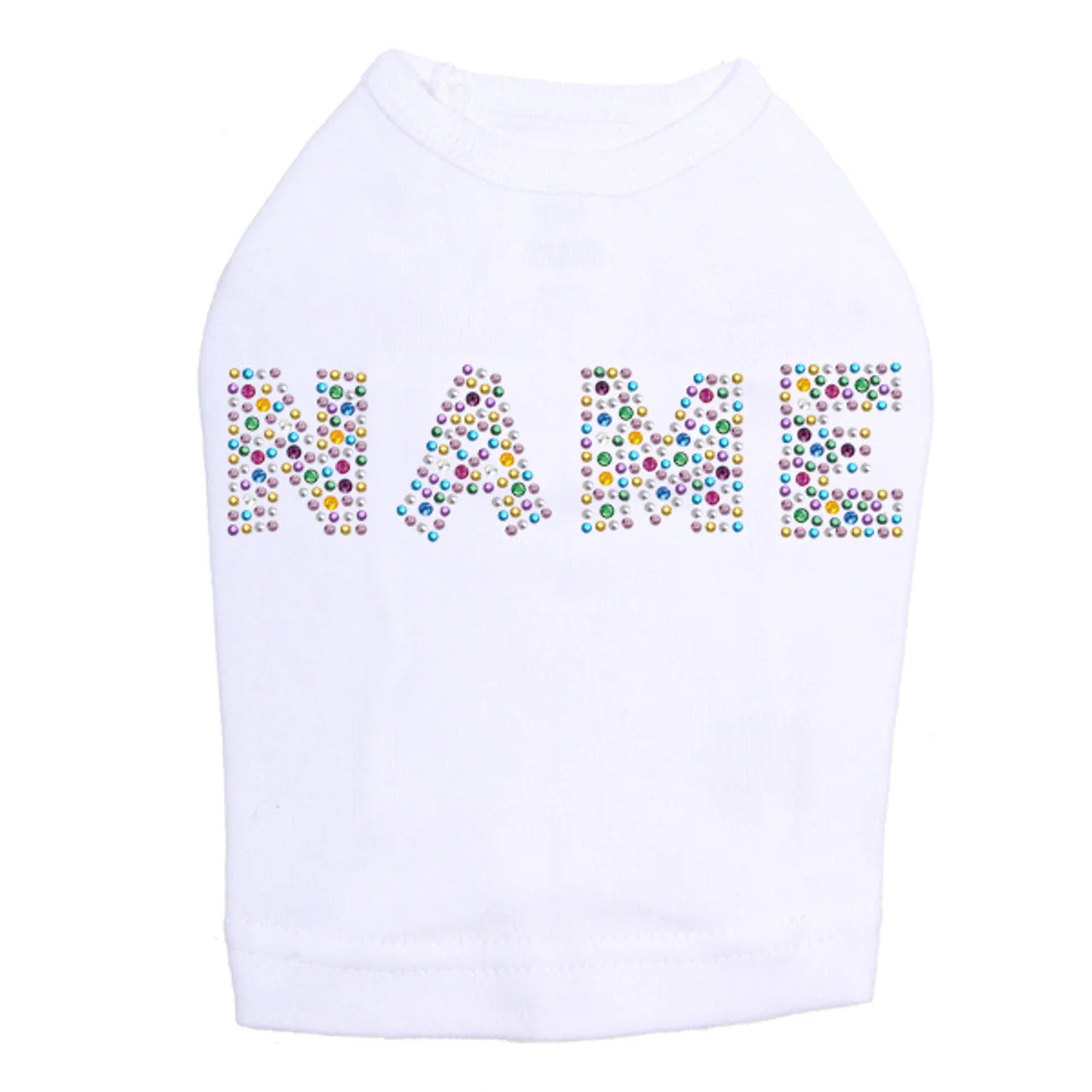 Custom Name - Multicolor - Dog Tank - Image 4