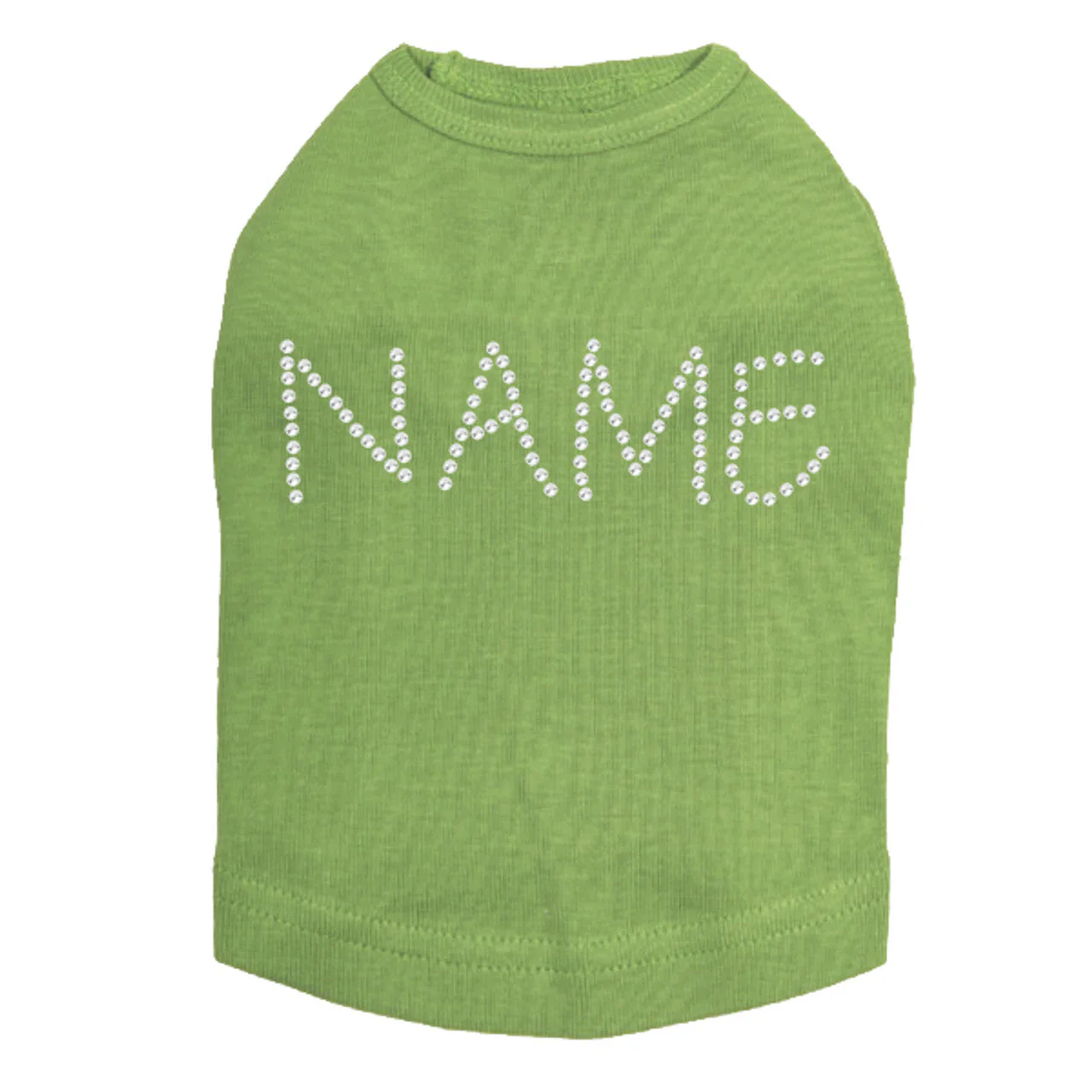Custom Name or Phrase - Clear Rhinestones - Dog Tank - Image 16