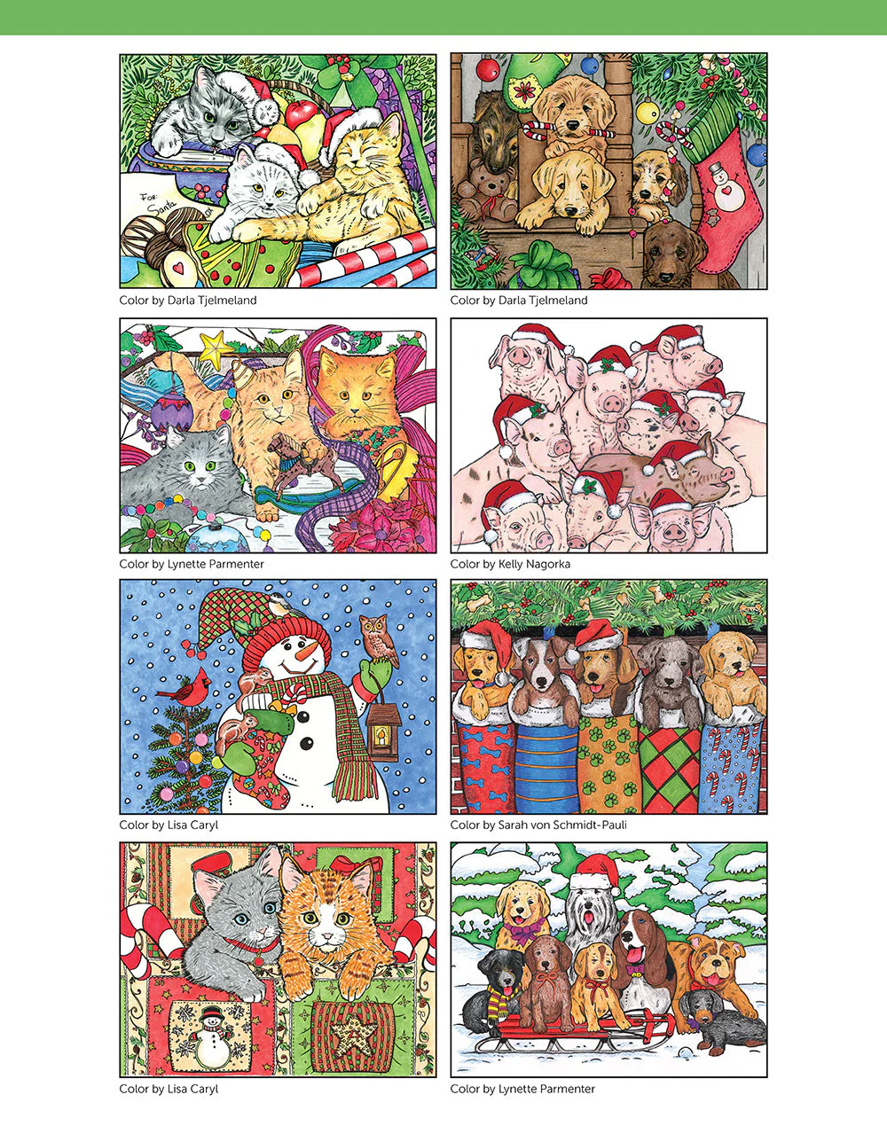 Cute Christmas Holiday Coloring Book - Image 3