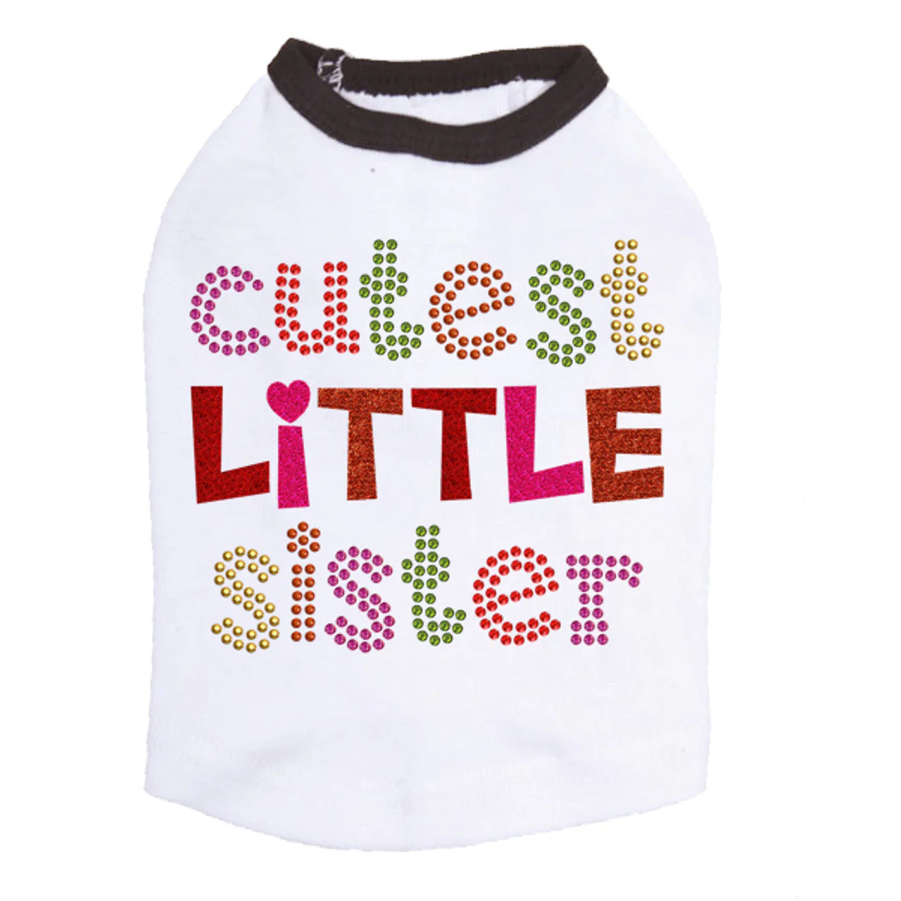Cutest Little Sister - Dog Tank - Image 4