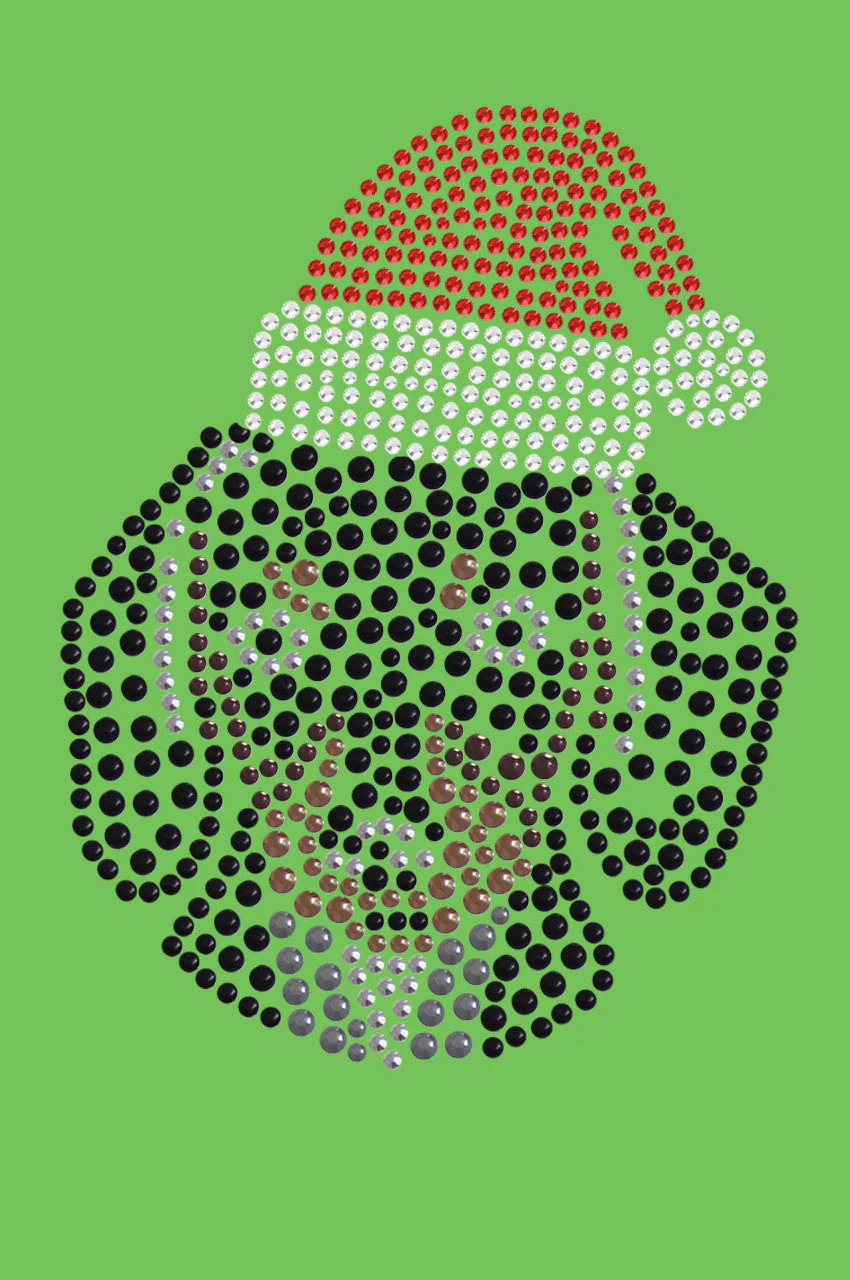 Dachshund Face with Santa Hat - Bandana - Image 15