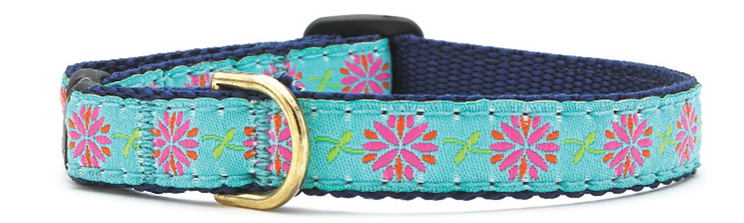 Up Country Dahlia Darling Made in USA Dog Collar