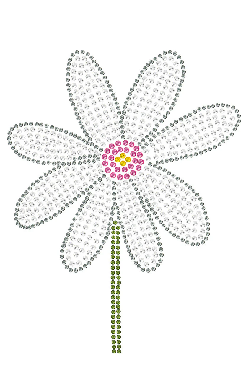 Daisy with Pink Center - Bandanna - Image 10