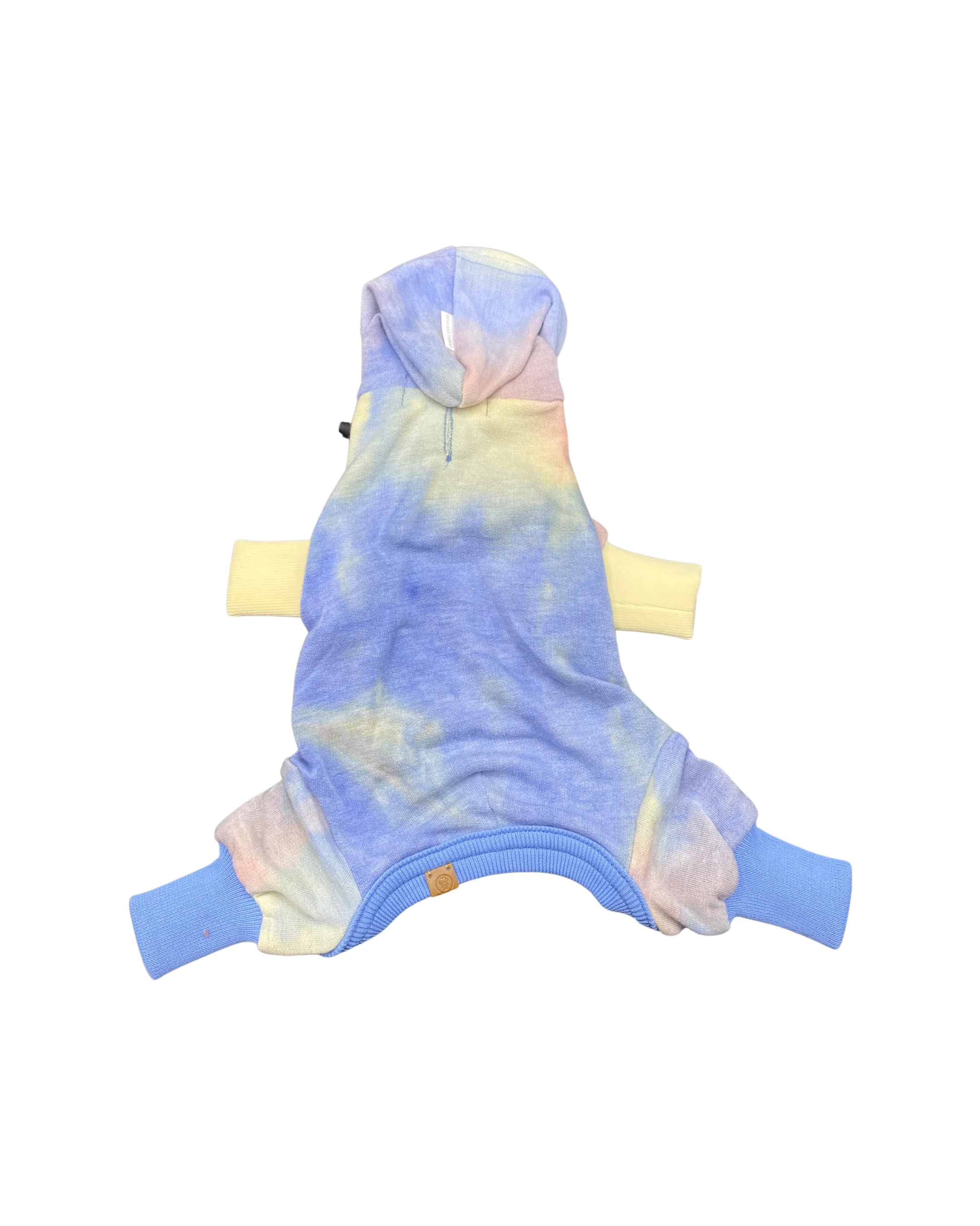 BESPOKE PAWS 'Dale' Rainbow Tie - Dye Hooded Onesie Sweaters - Image 2