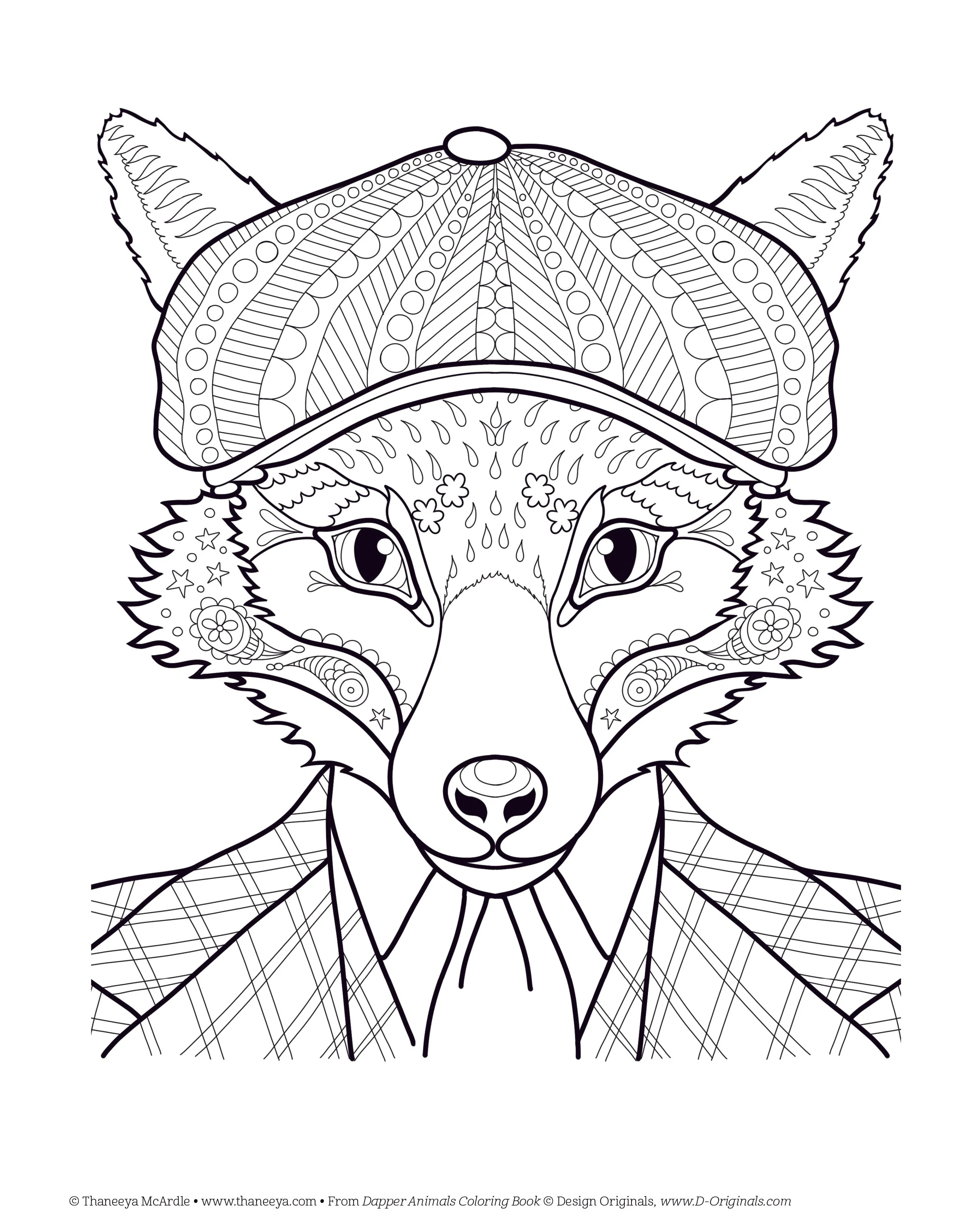 Dapper Animals Coloring Book - Image 4