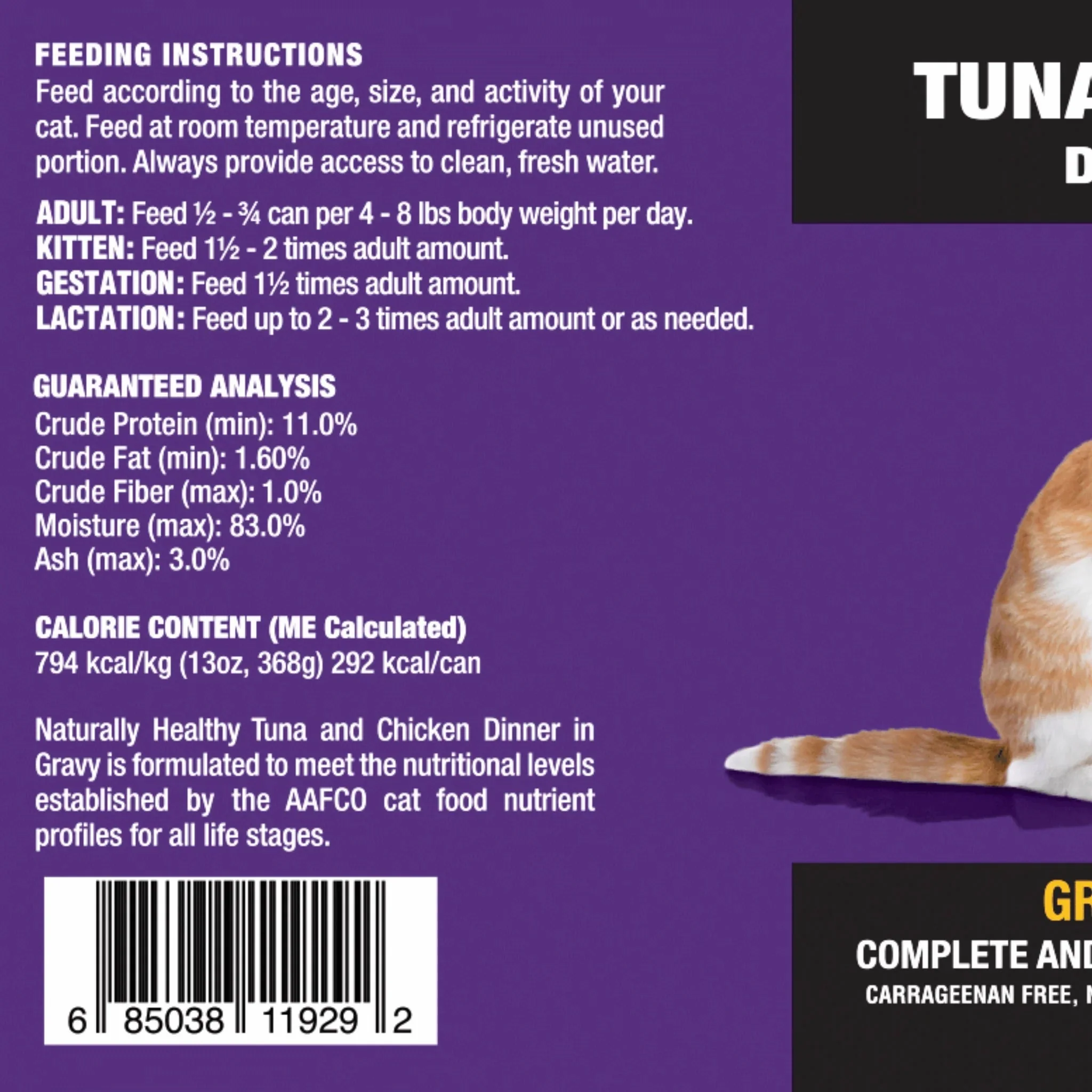 Daves Cat Naturally Healthy Grain Free Tuna & Chicken (13oz) - Image 2