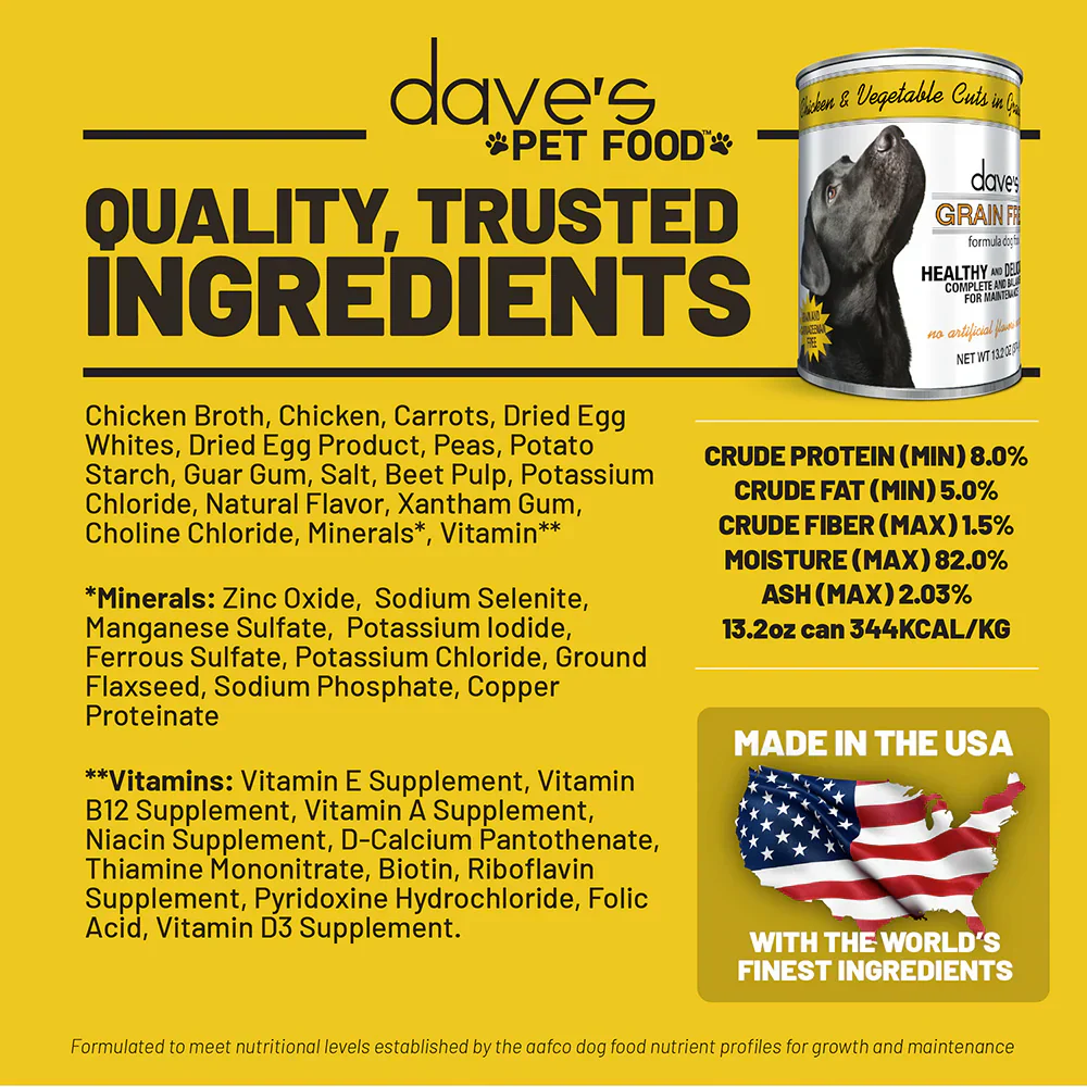 Daves Stewlicious Chicken & Vegetable Stew For Dogs (13.2oz) - Image 4