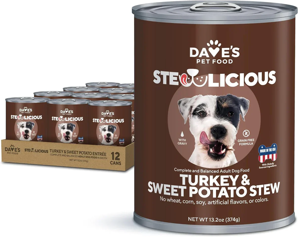 Daves Stewlicious Turkey & Sweet Potato Cuts in Gravy For Dogs (13.2oz) - Image 2