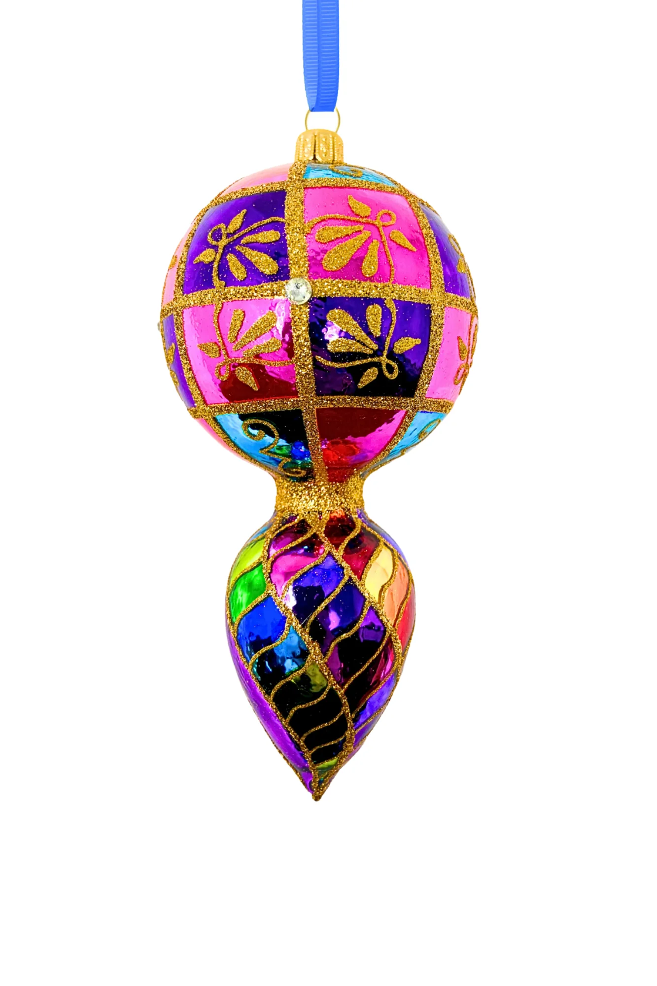 Dazzling Demure Polish Glass Ornament - Image 2