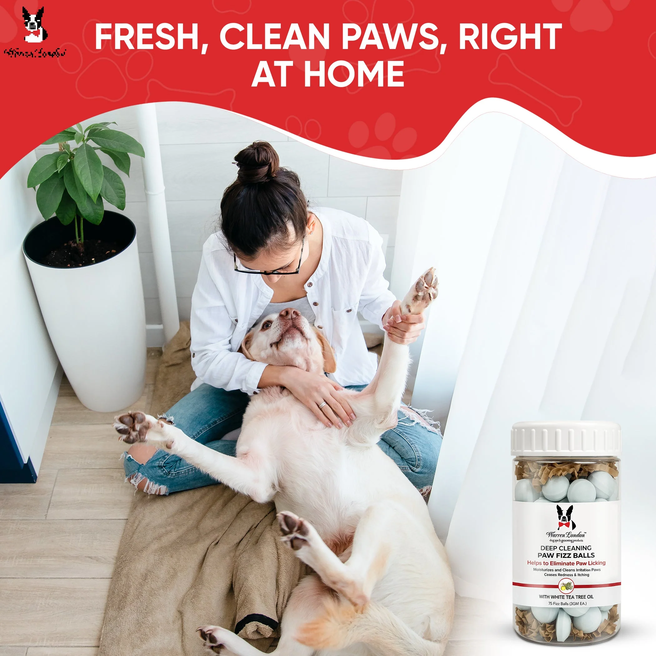 Deep Cleaning Paw Fizz Tablets - Paw Soak Helps Eliminate Paw Licking - Image 8