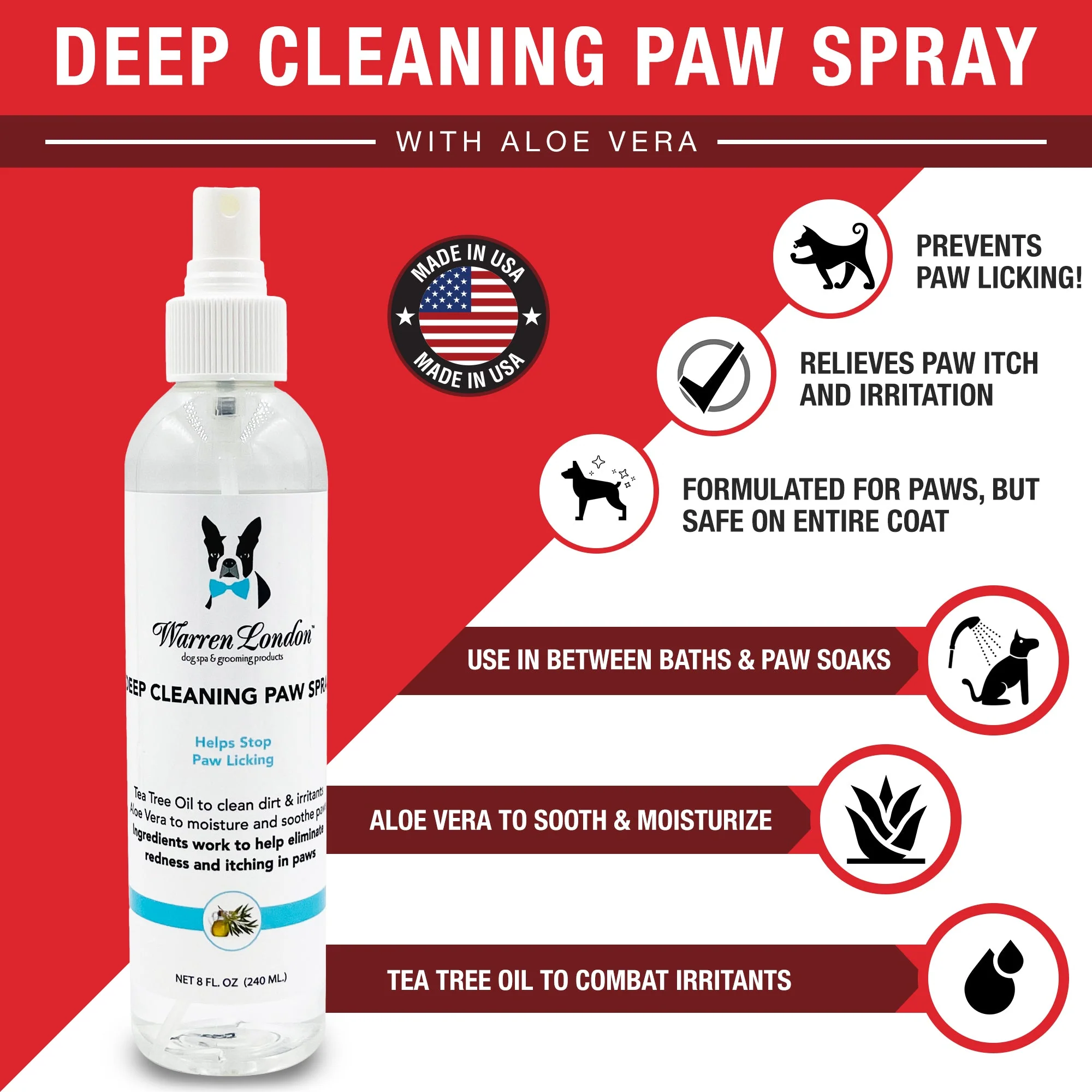 Deep Cleaning Paw Spray for Dogs - Image 2