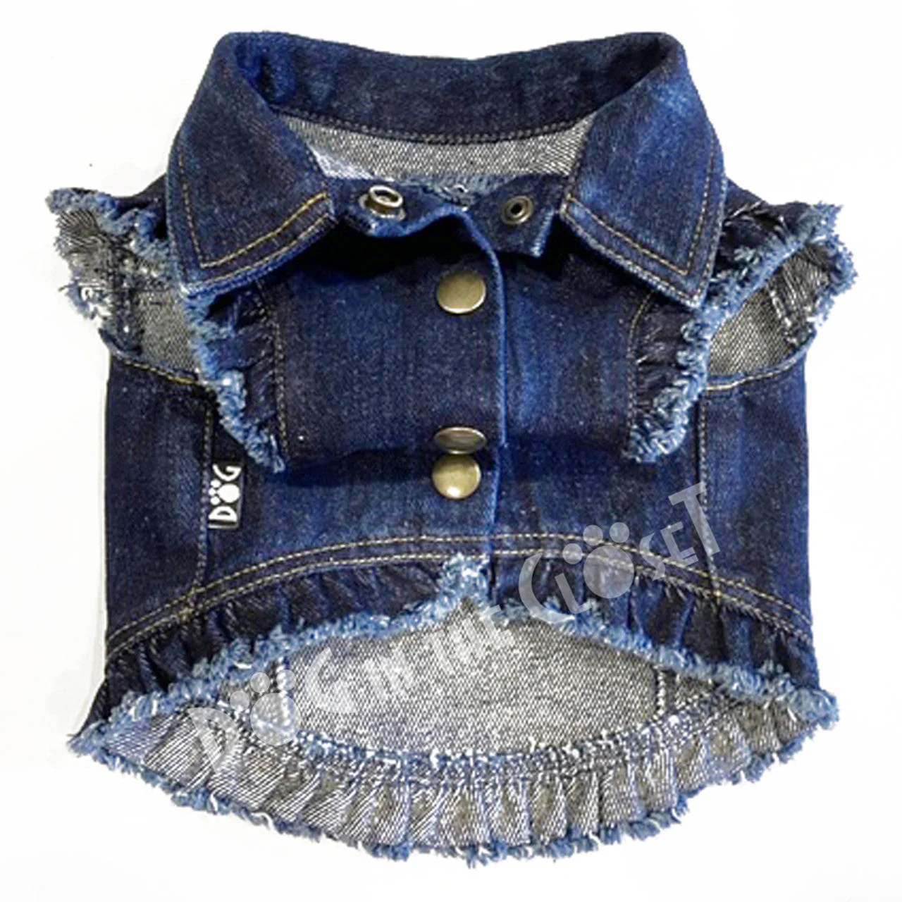 Denim Jacket with Ruffles & Patches - Image 2
