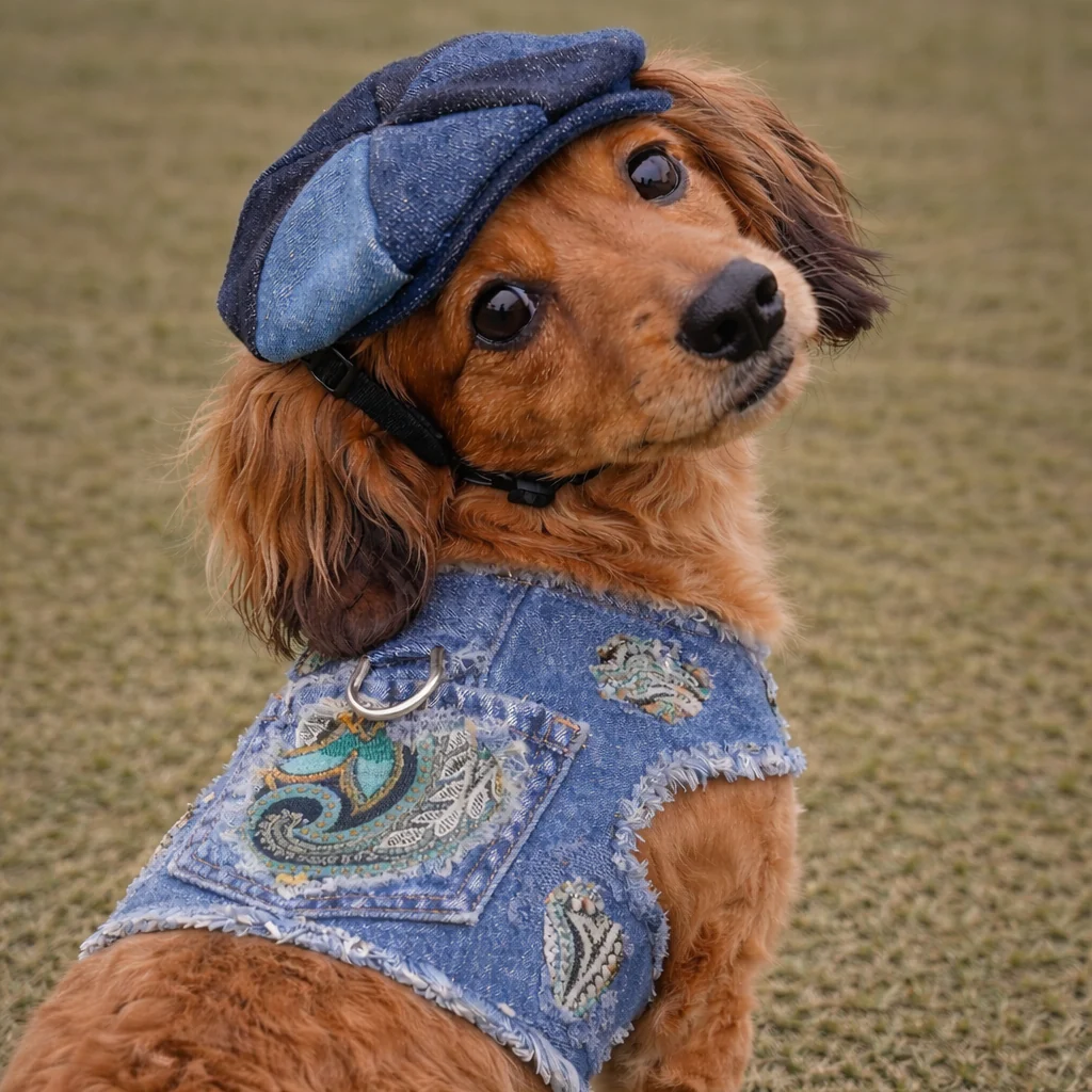 Denim Newsboy Hat - Image 2
