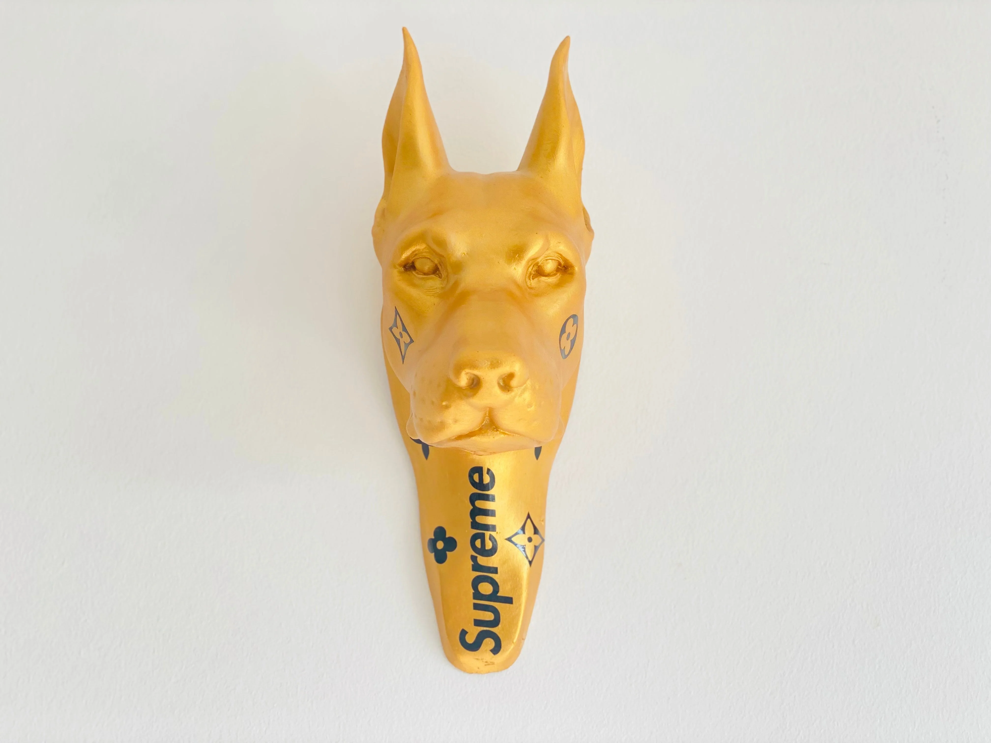 Designer Luxury Doberman in Gold - Image 7