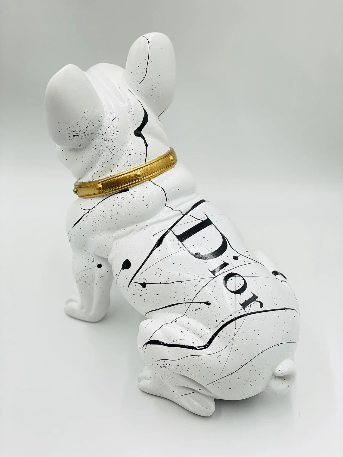 Designer Luxury French Bulldog Statue - Image 2