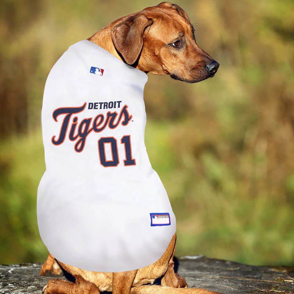 Detroit Tigers Dog Jersey - white - Image 4