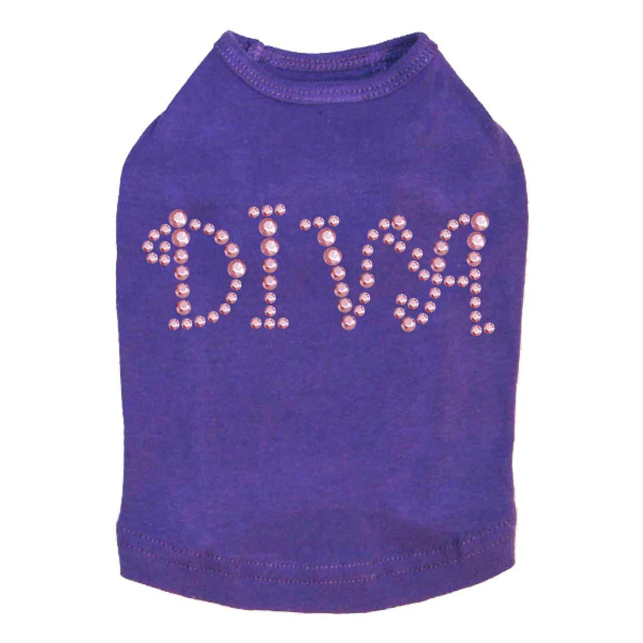 Diva (Pink Rhinestuds) - Dog Tank - Image 8