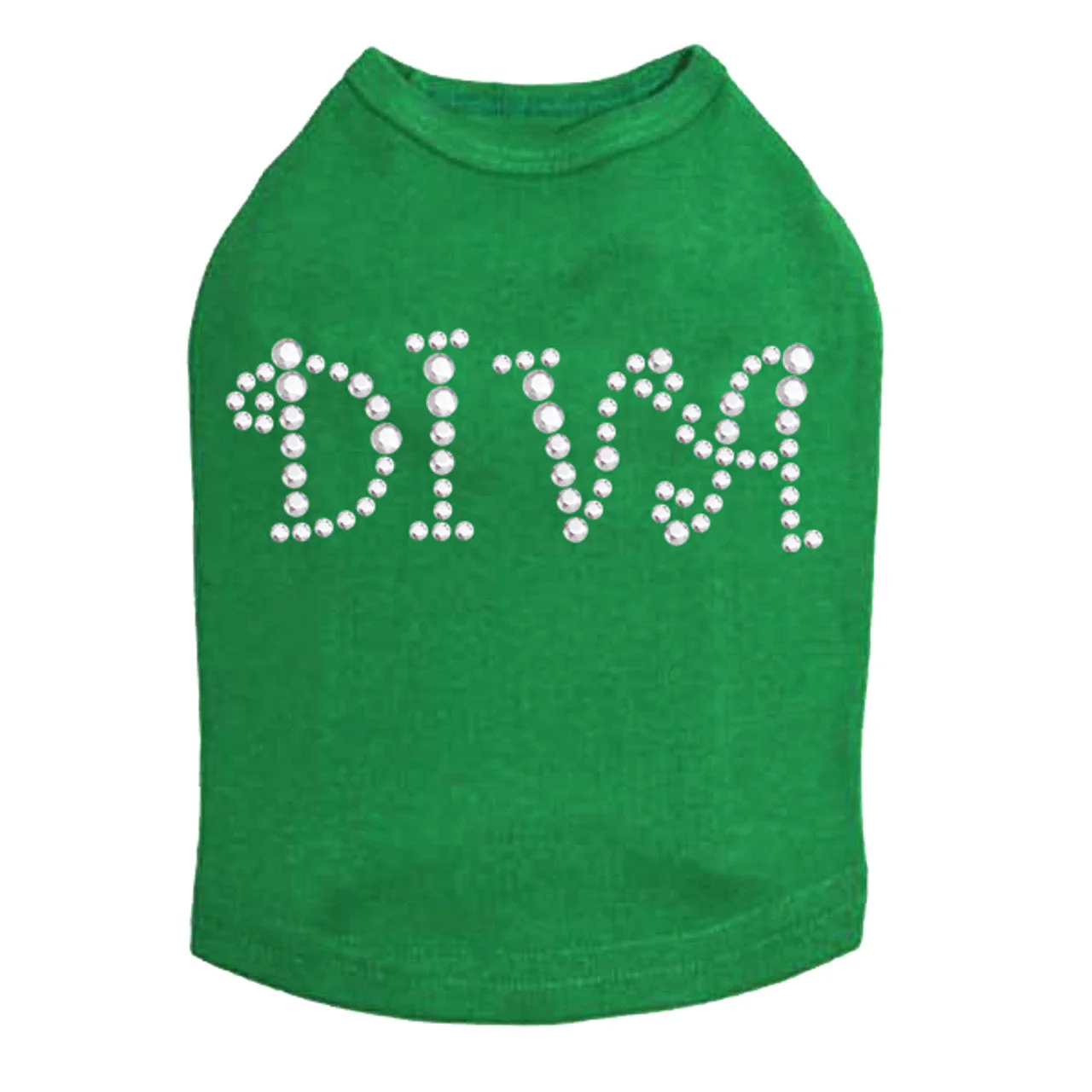 Diva (Silver Rhinestuds) - Dog Tank - Image 5