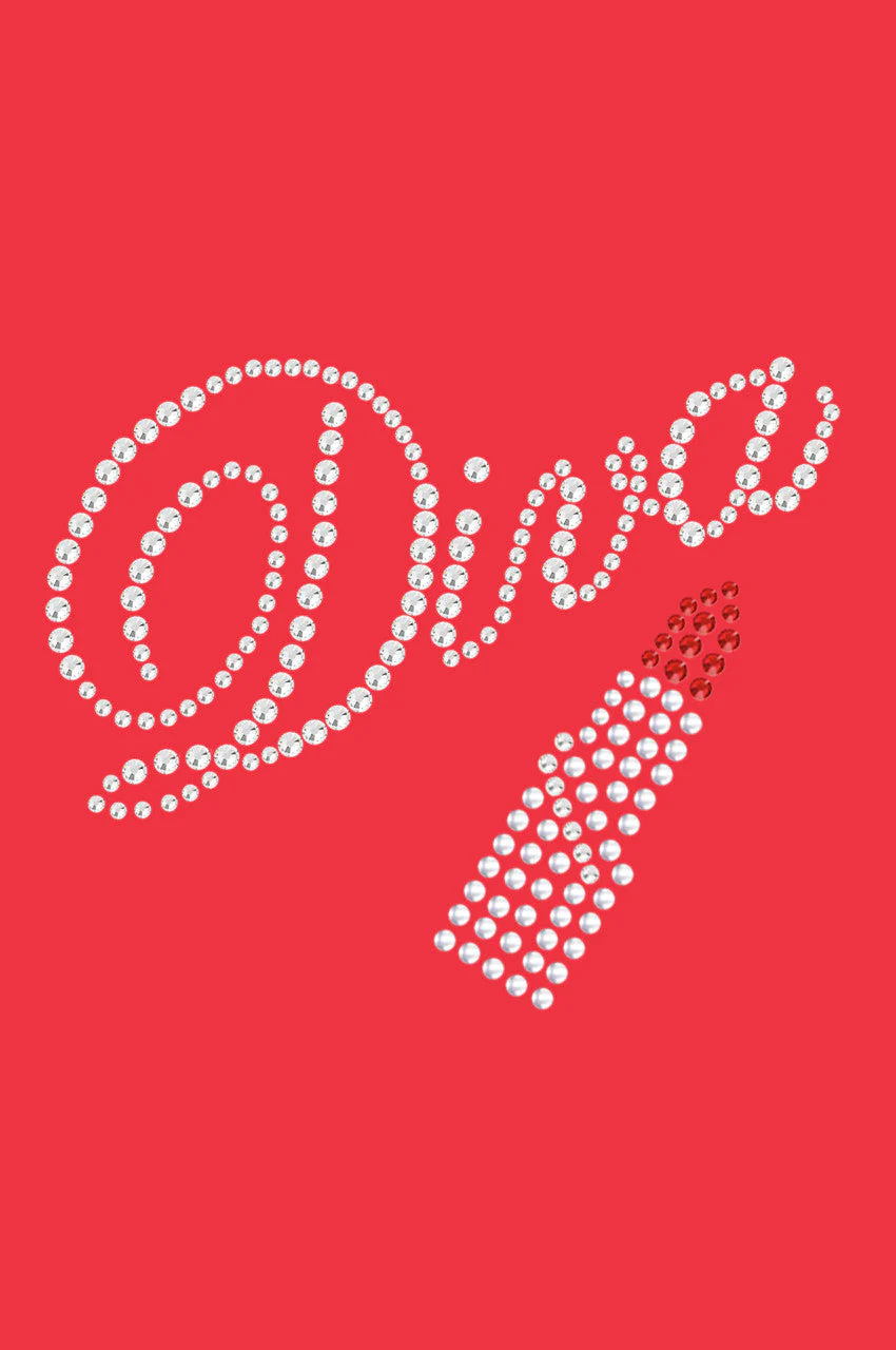 Diva with Austrian crystal Red Lipstick - Bandanna - Image 12