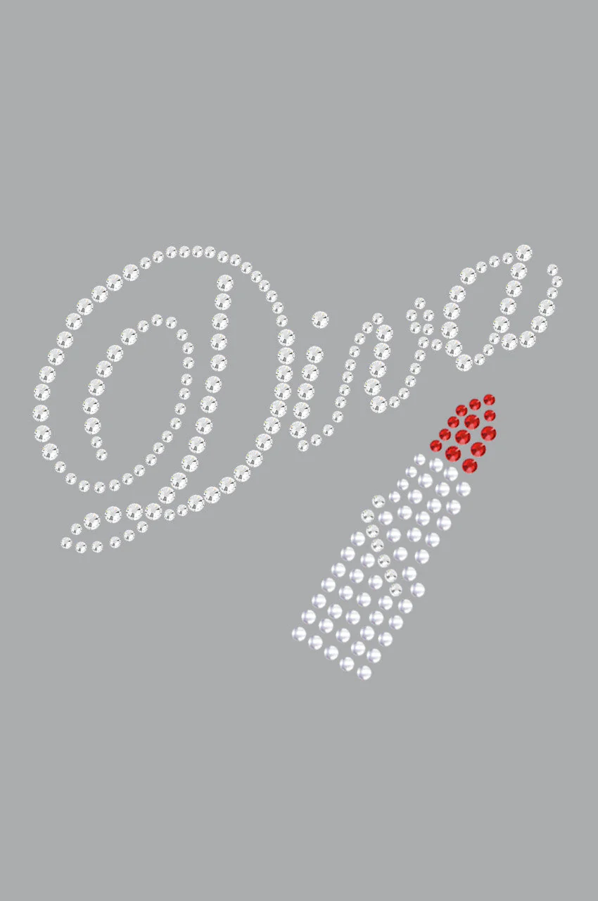 Diva with Austrian crystal Red Lipstick - Bandanna - Image 5