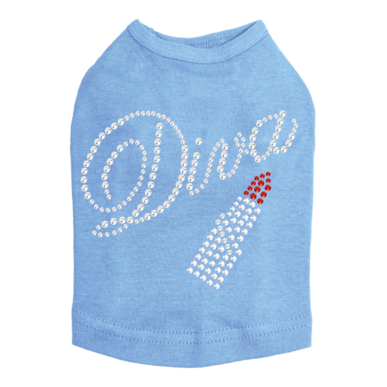 Diva with Red Lipstick - Dog Tank - Image 2